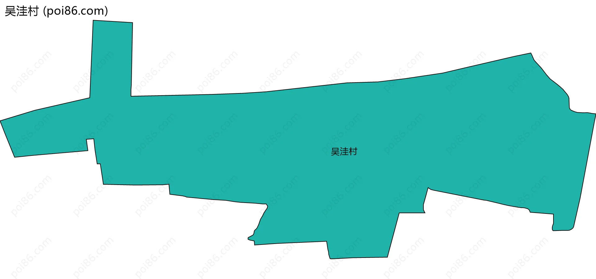 吴洼村边界地图