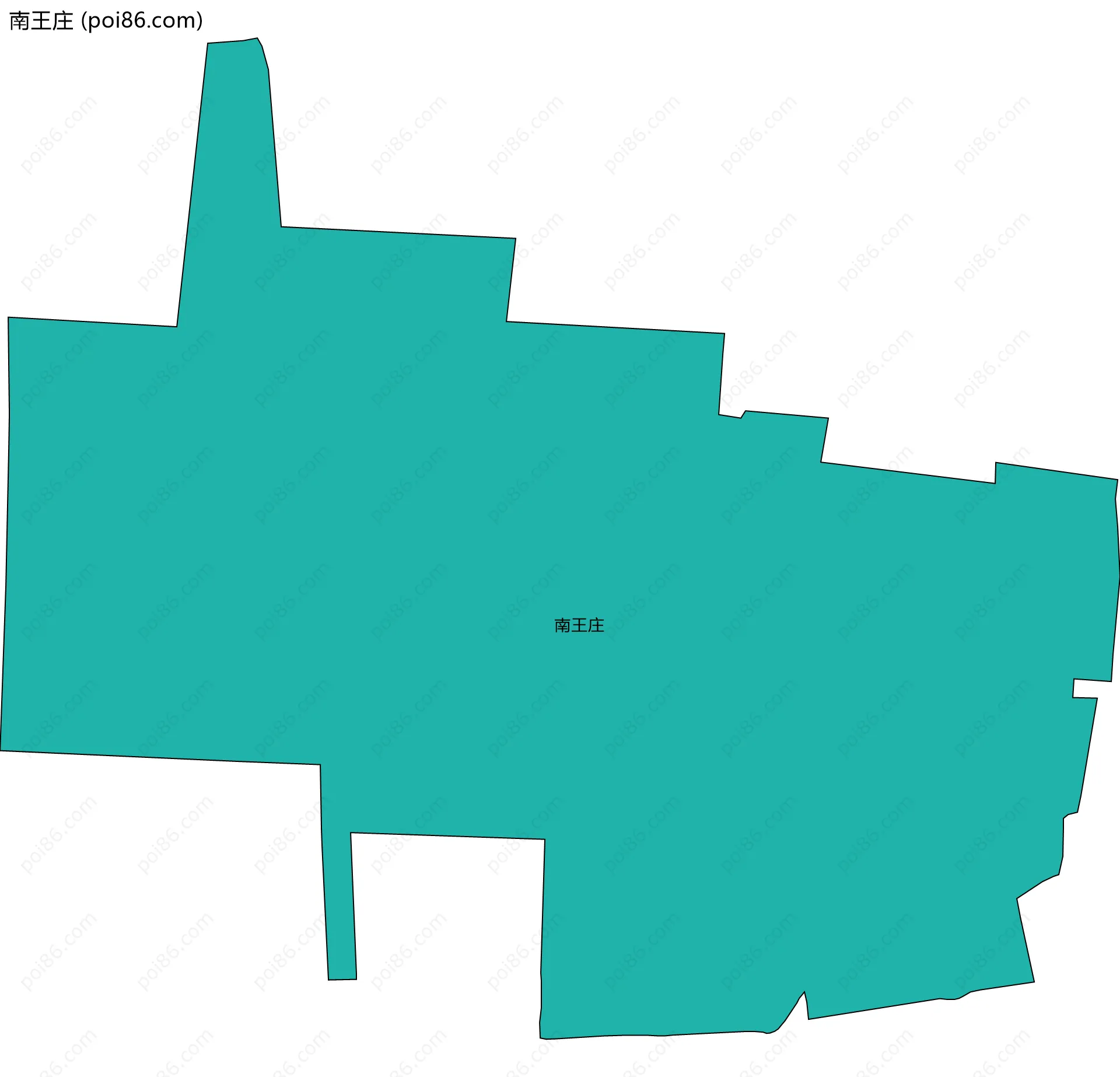 南王庄边界地图