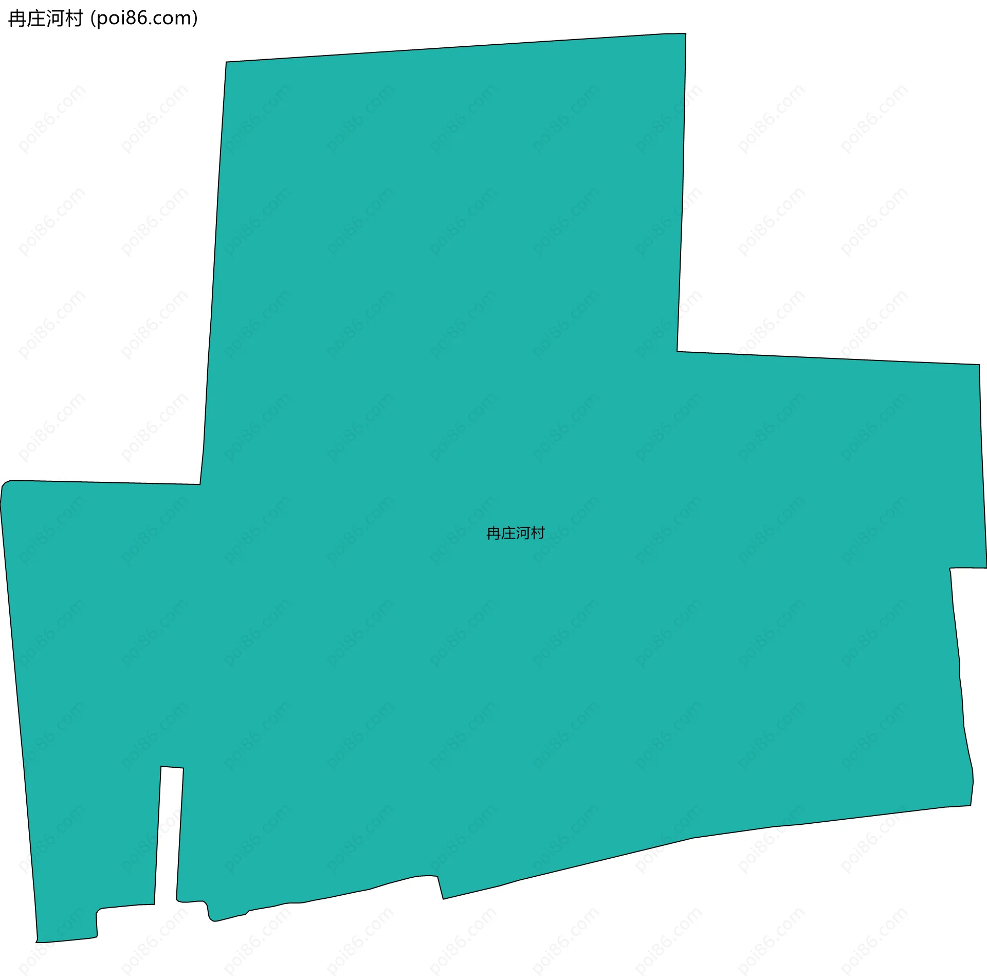 冉庄河村边界地图