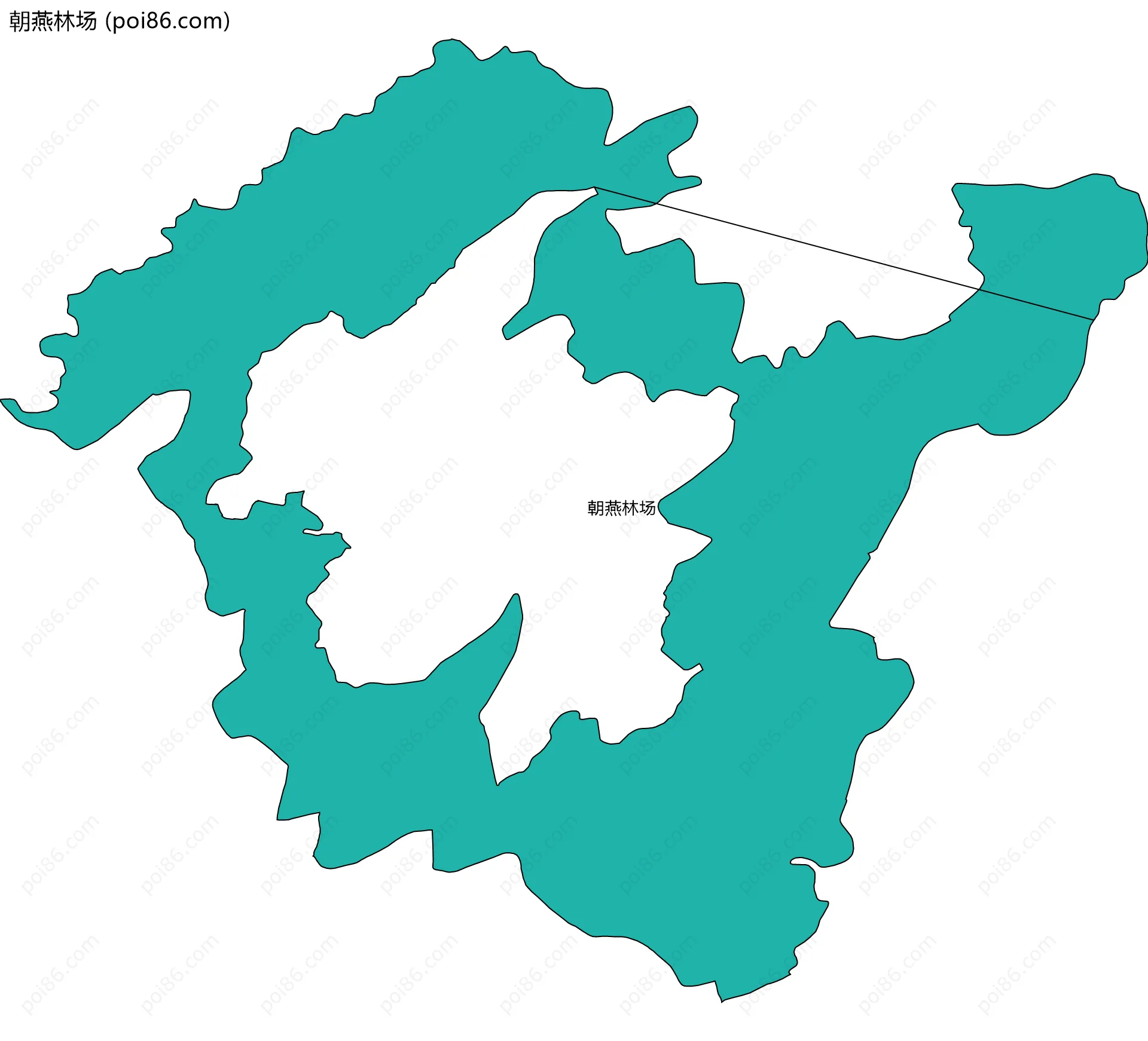 朝燕林场边界地图
