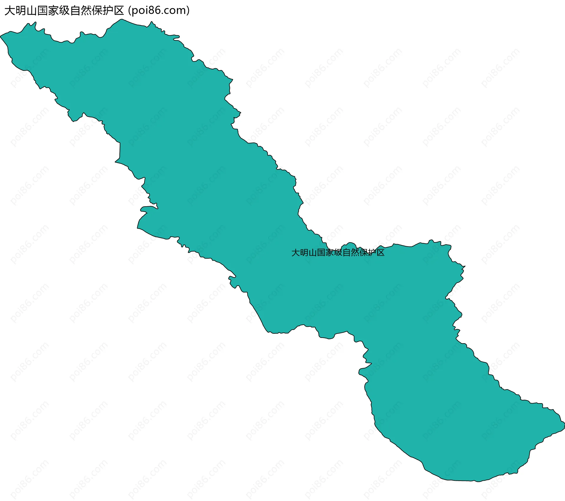 大明山国家级自然保护区边界地图