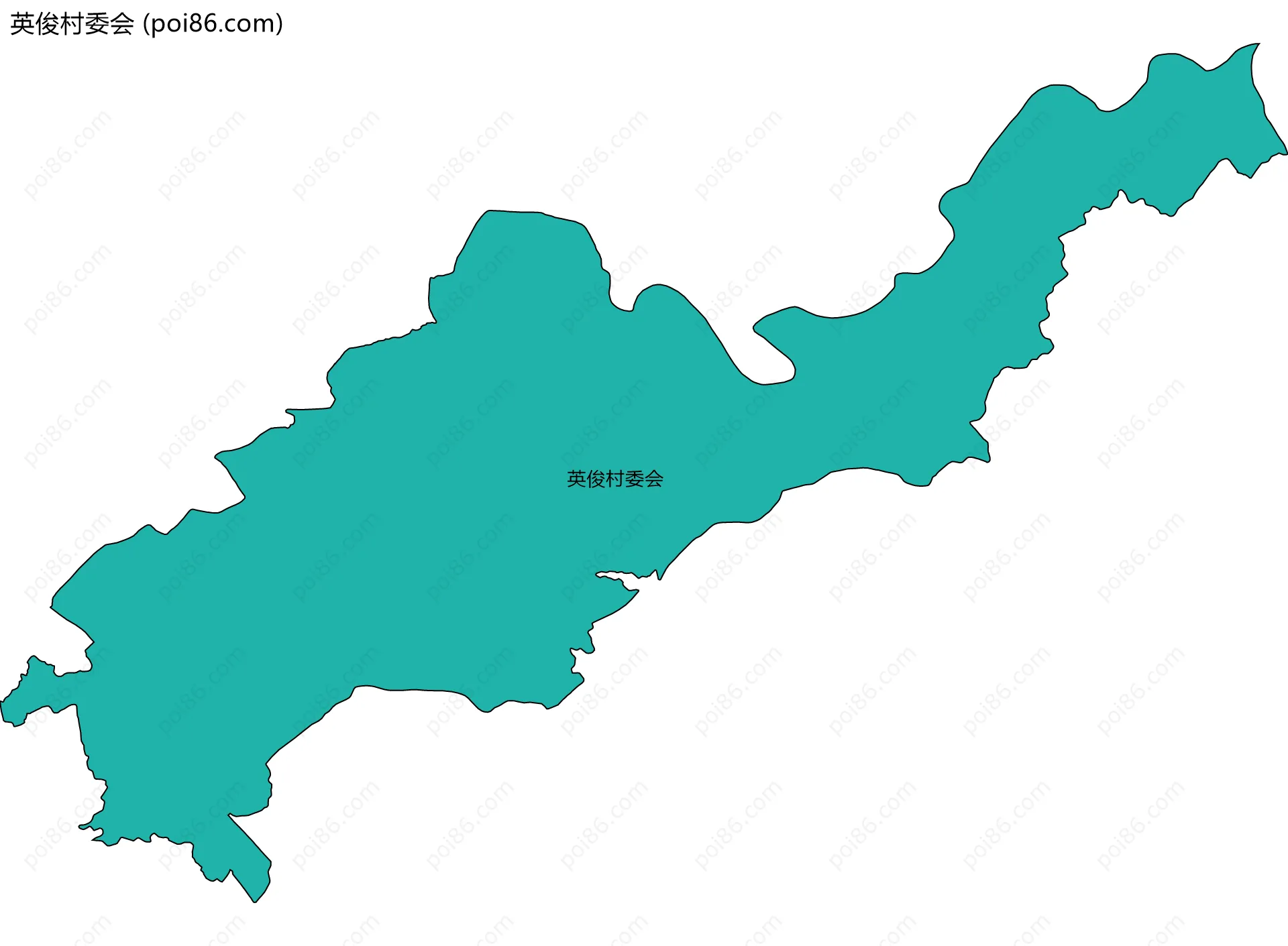 英俊村委会边界地图
