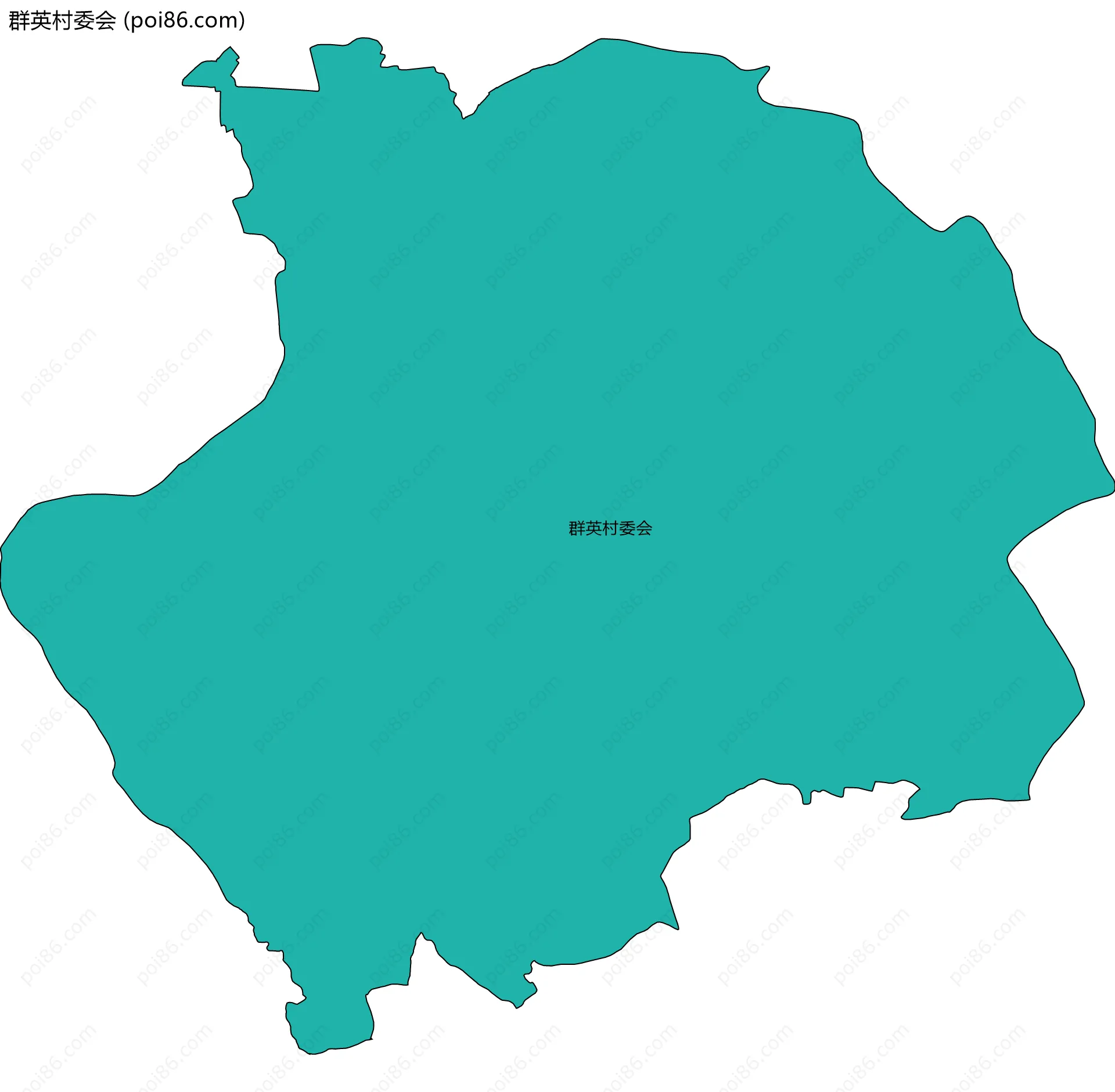 群英村委会边界地图