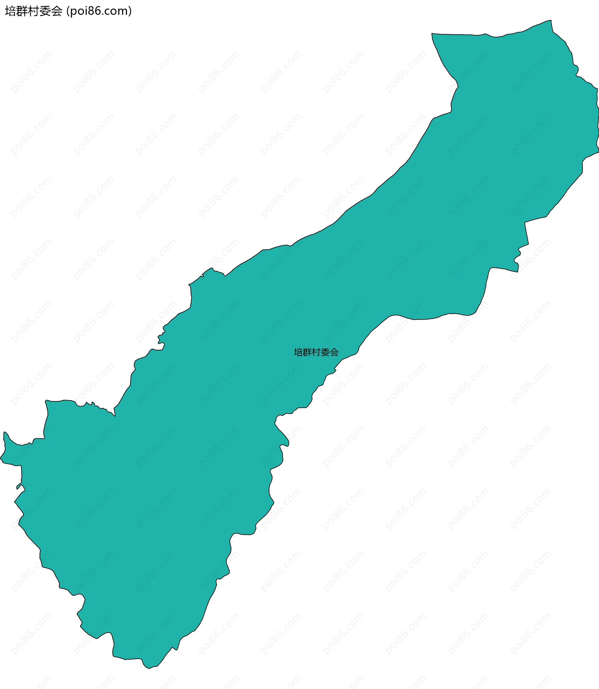 培群村委会边界地图