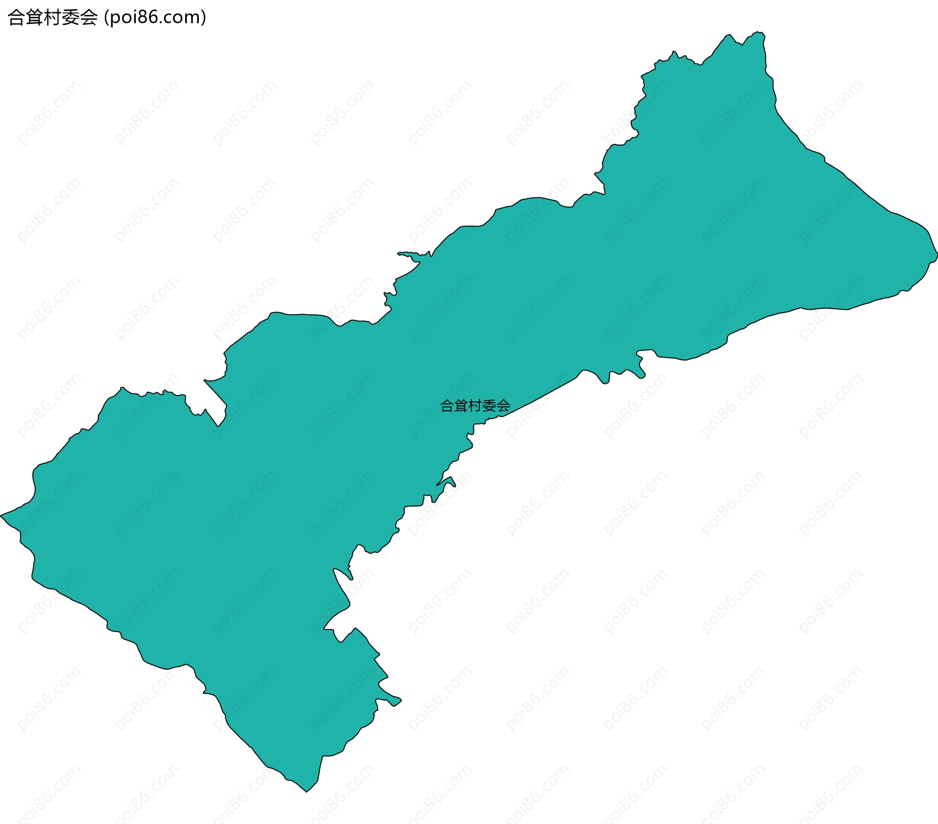 合耸村委会边界地图