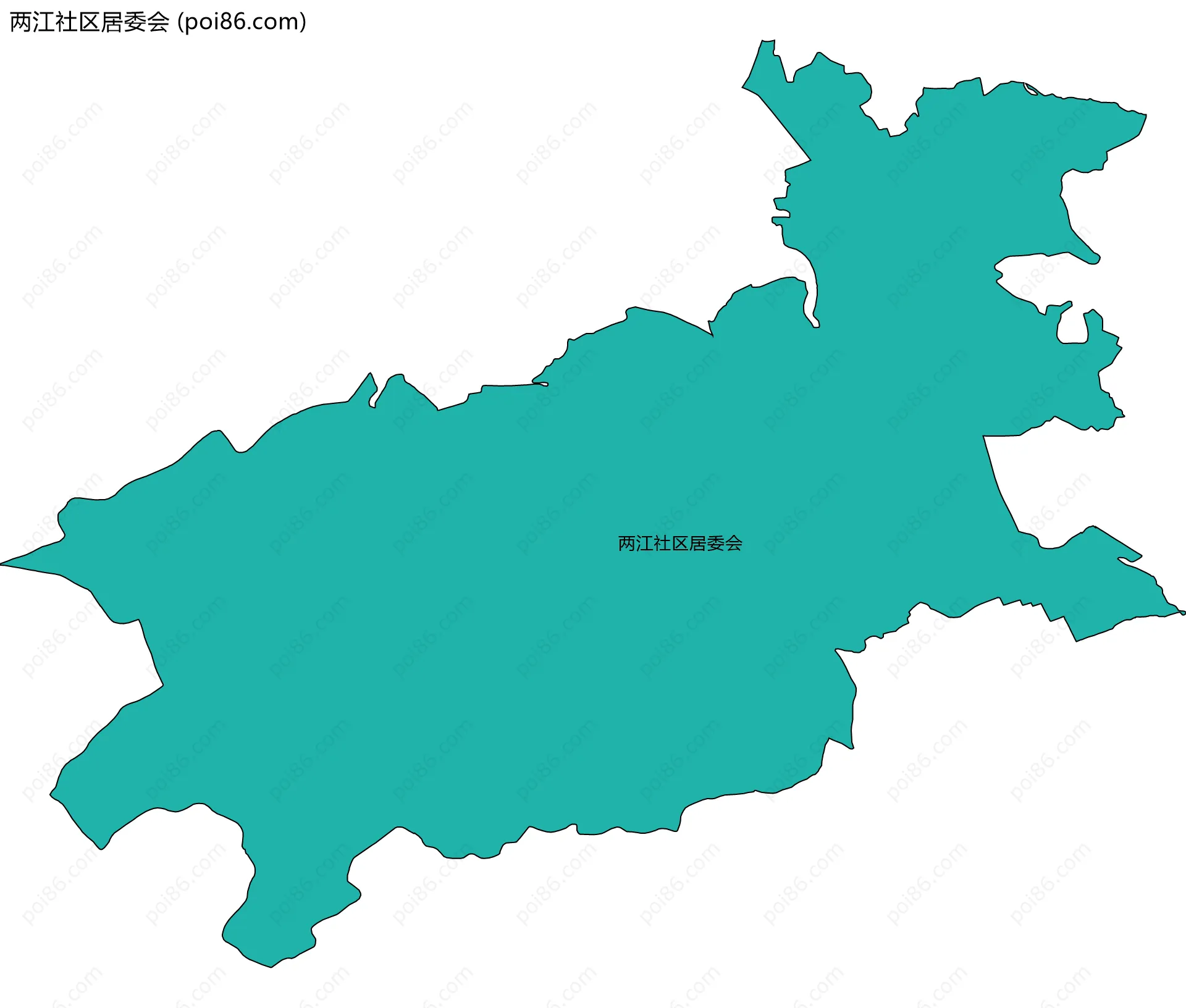 两江社区居委会边界地图