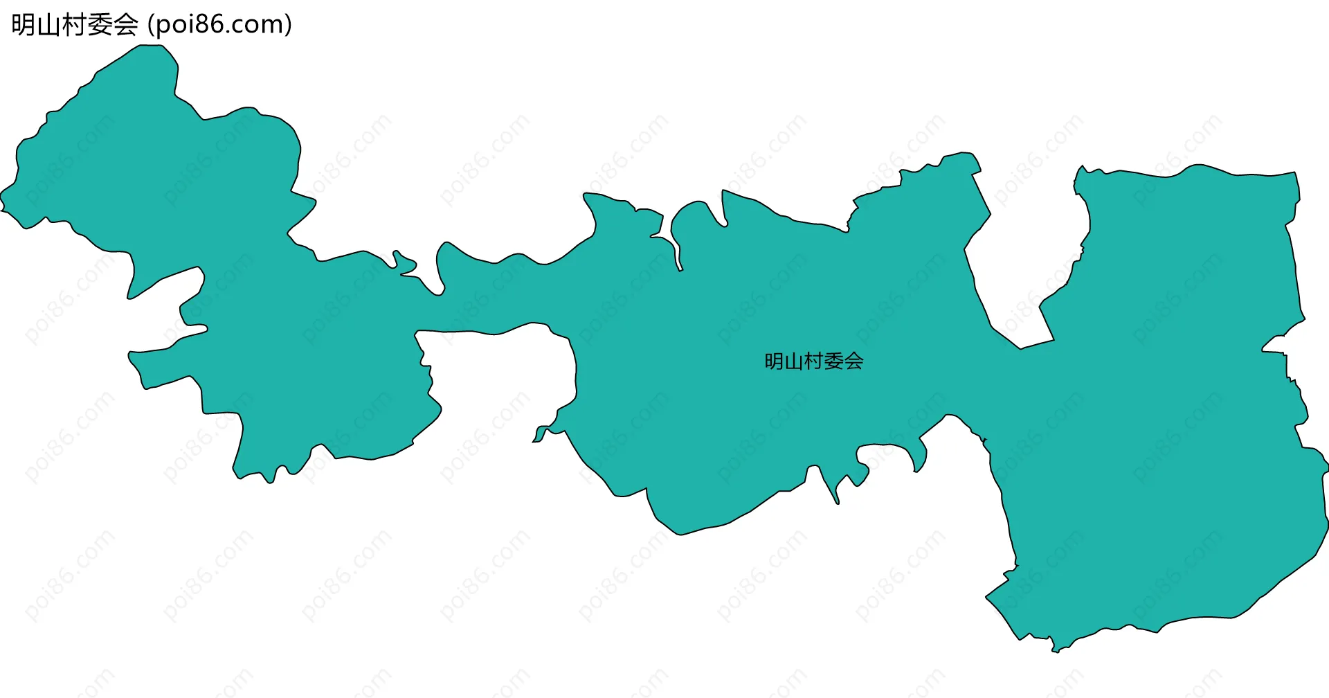 明山村委会边界地图