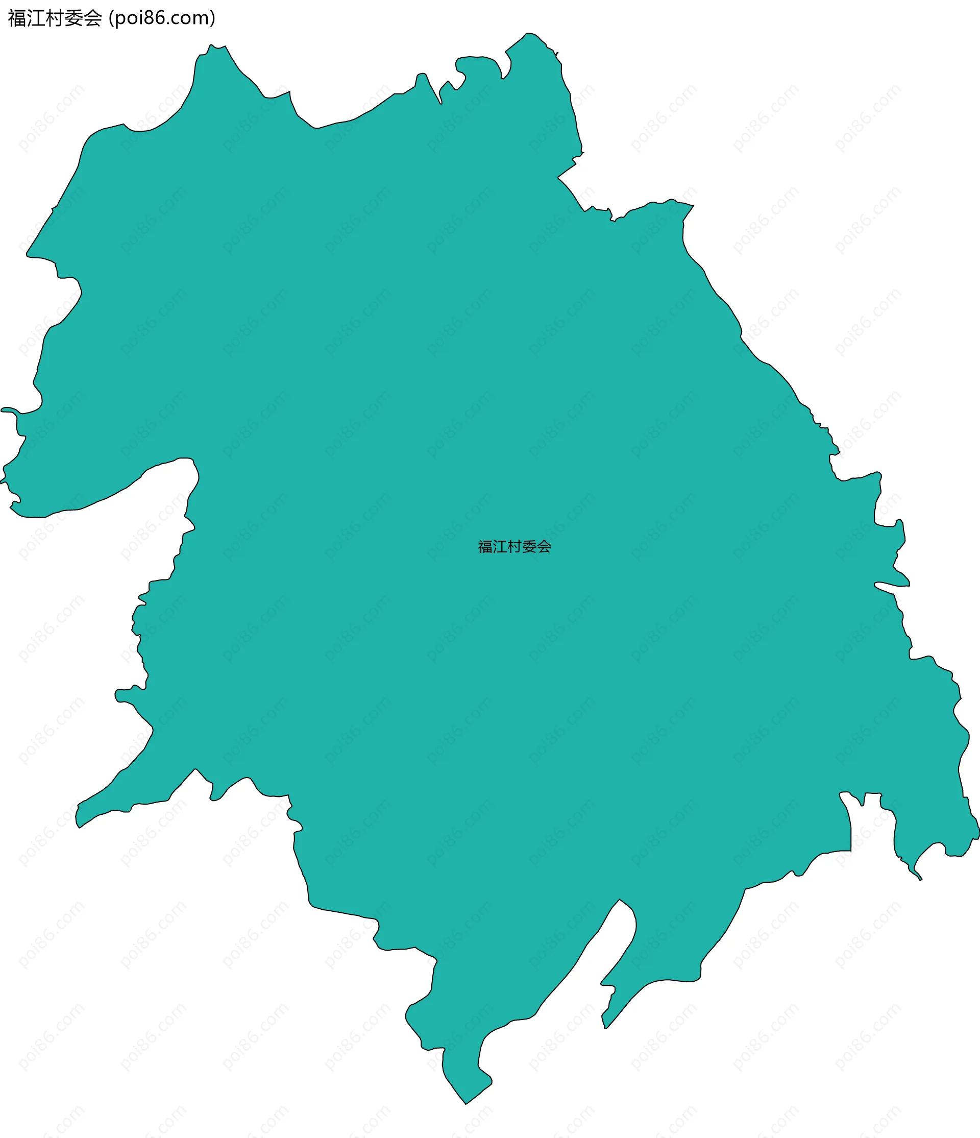 福江村委会边界地图