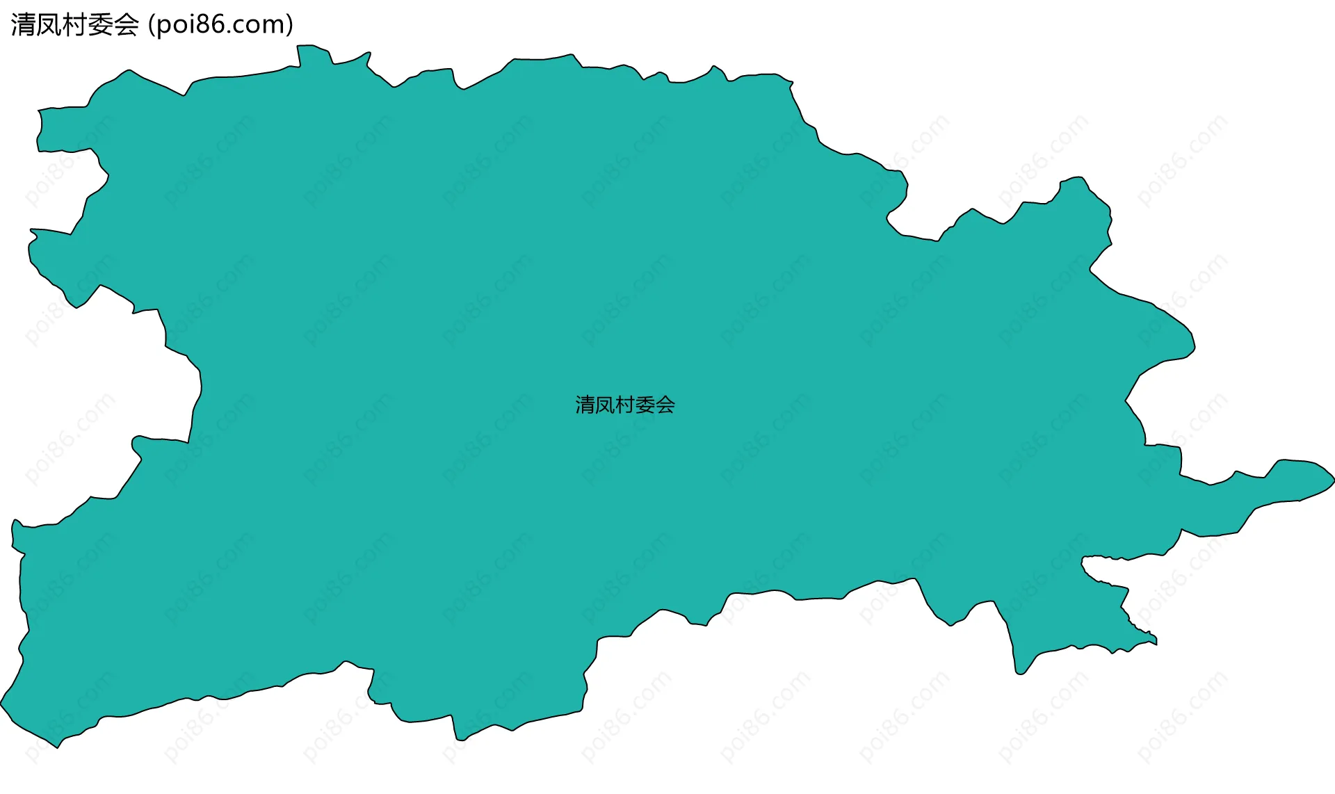 清凤村委会边界地图