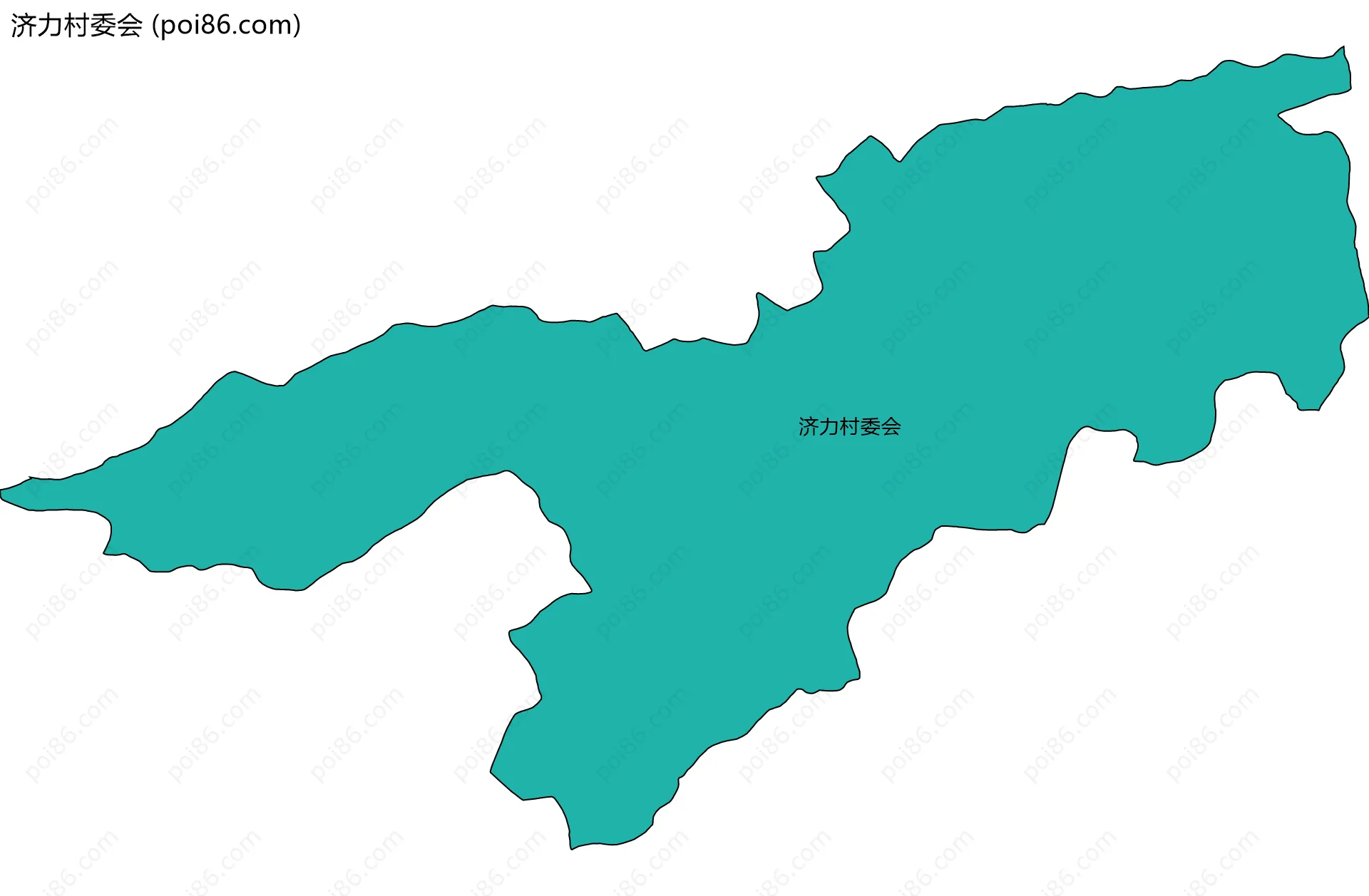济力村委会边界地图