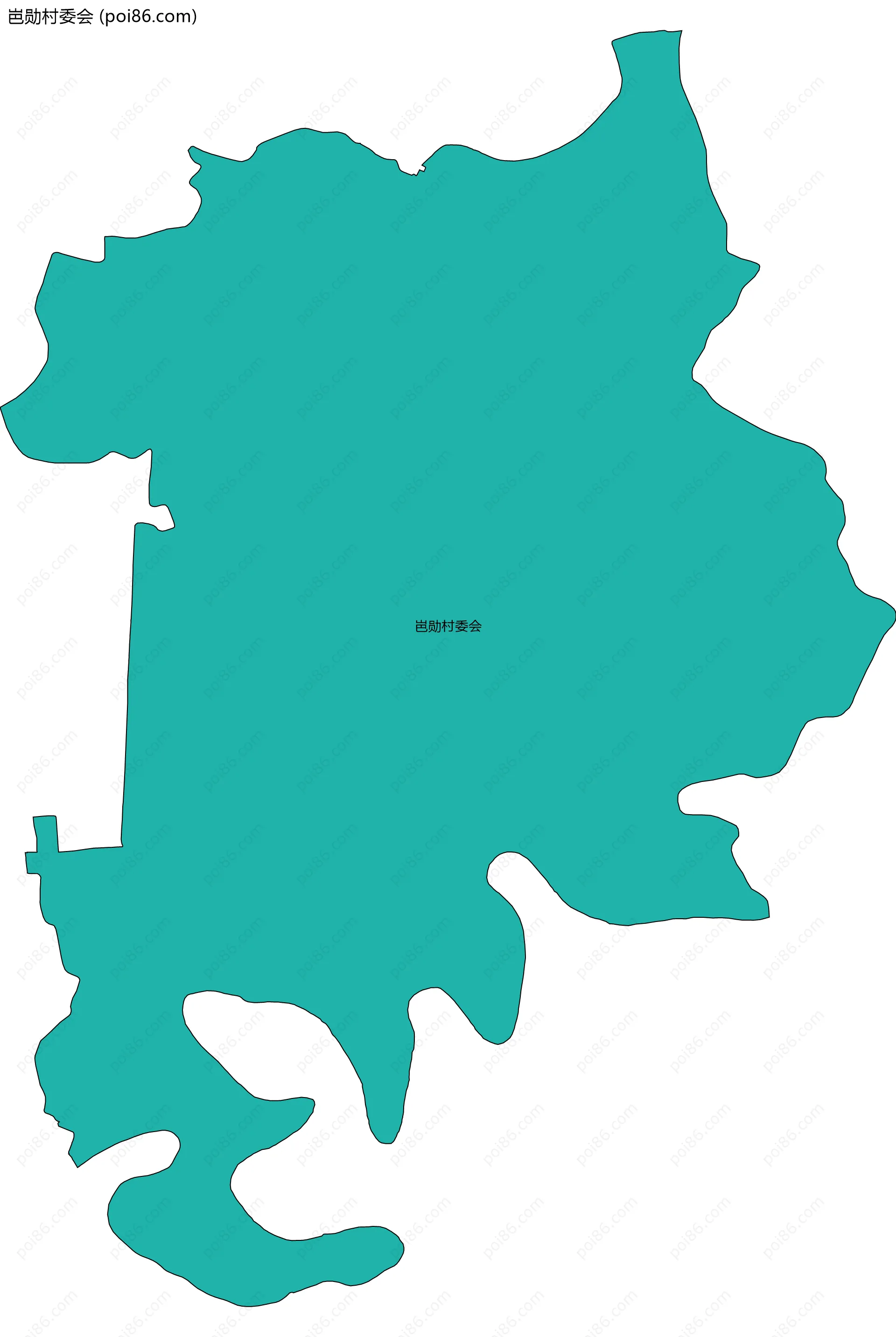 岜勋村委会边界地图