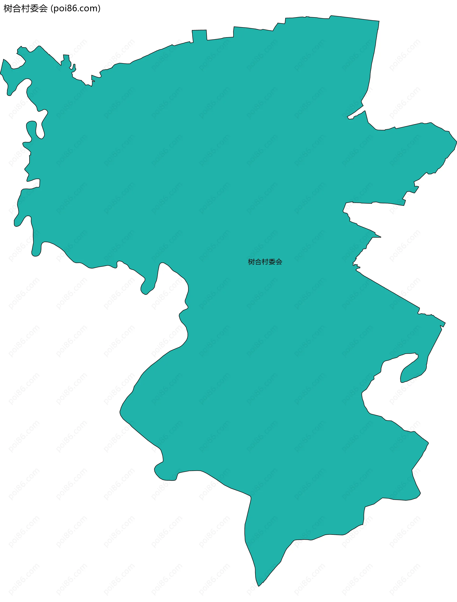 树合村委会边界地图
