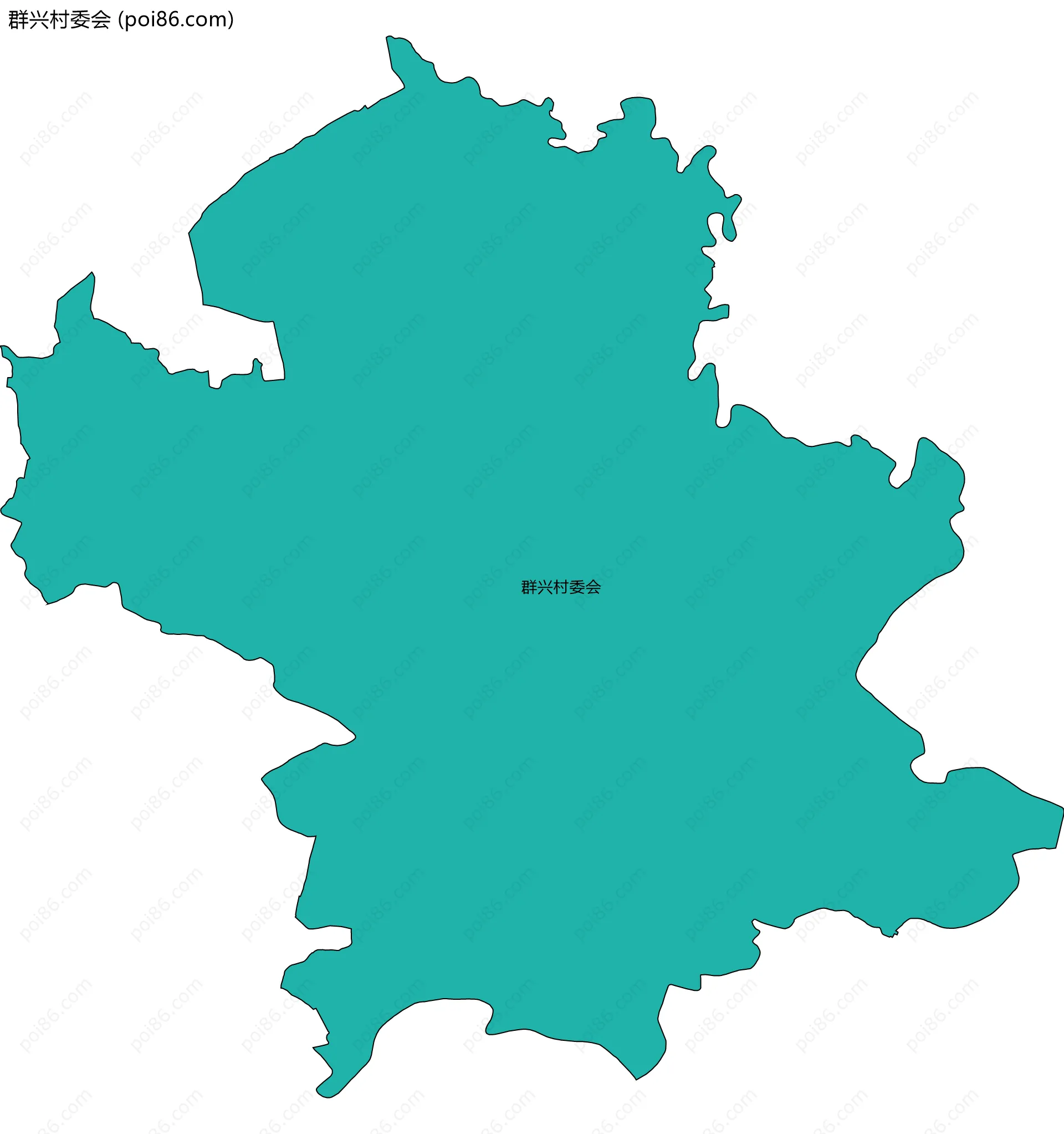 群兴村委会边界地图