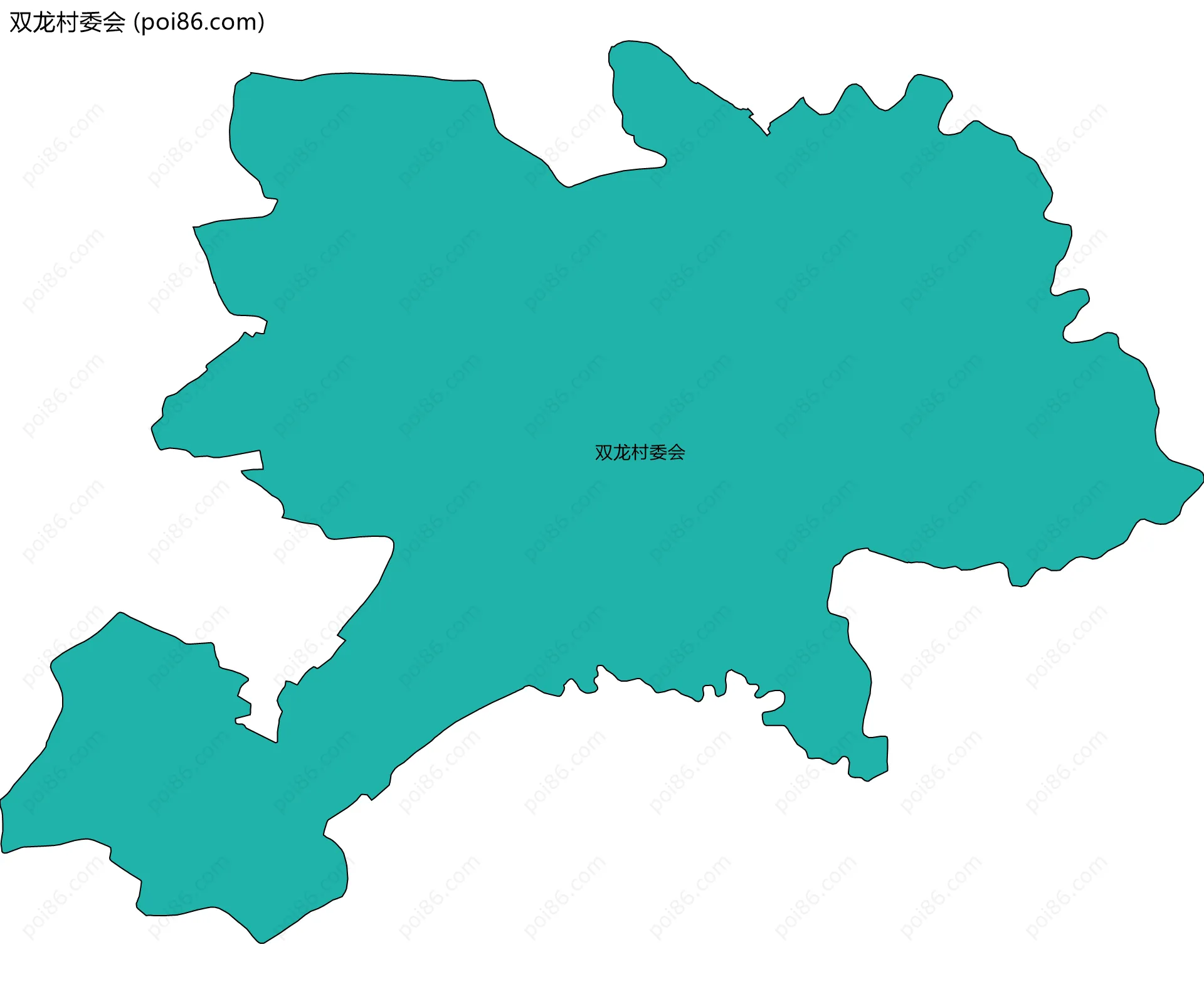双龙村委会边界地图