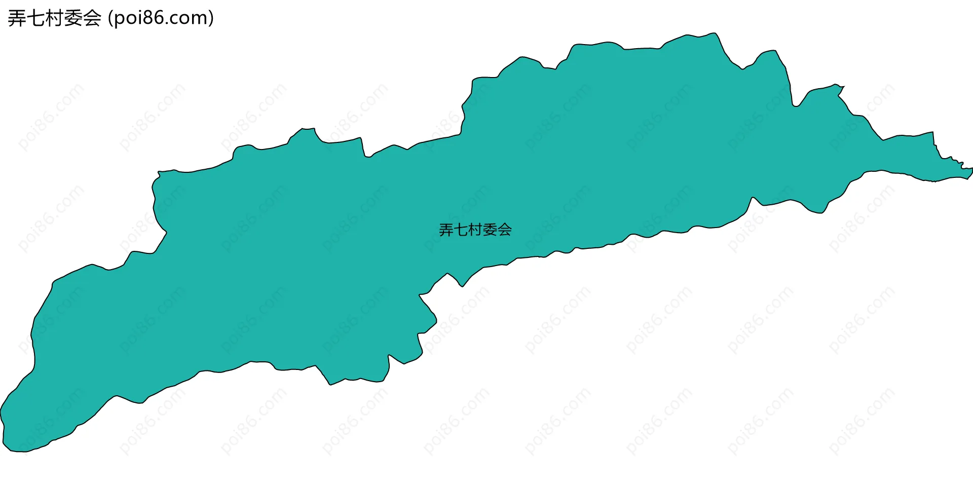 弄七村委会边界地图