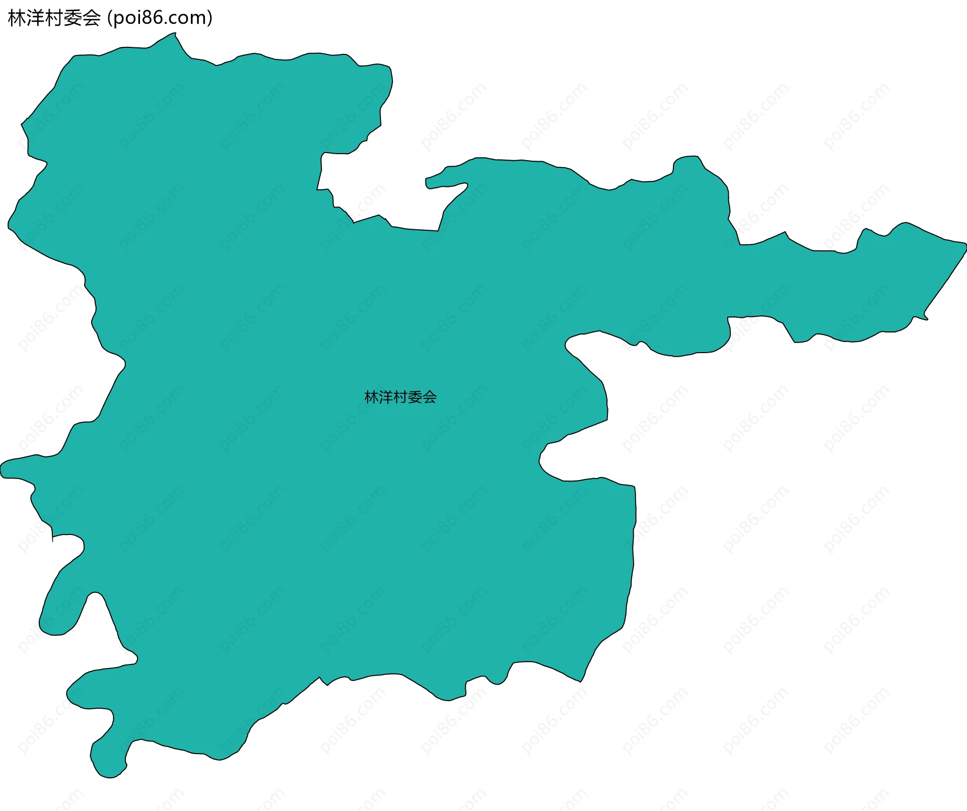 林洋村委会边界地图