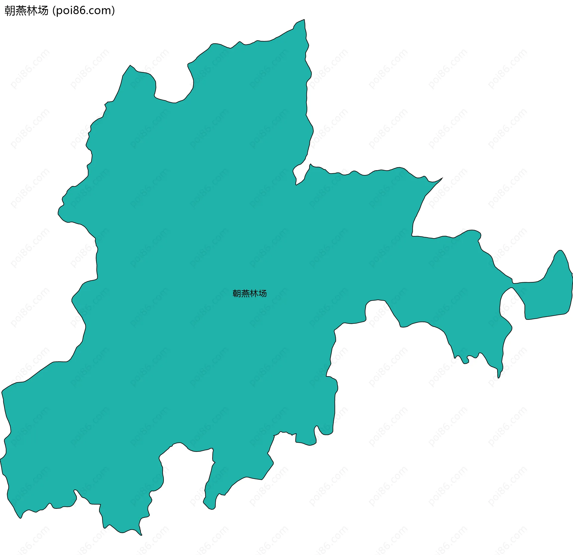 朝燕林场边界地图