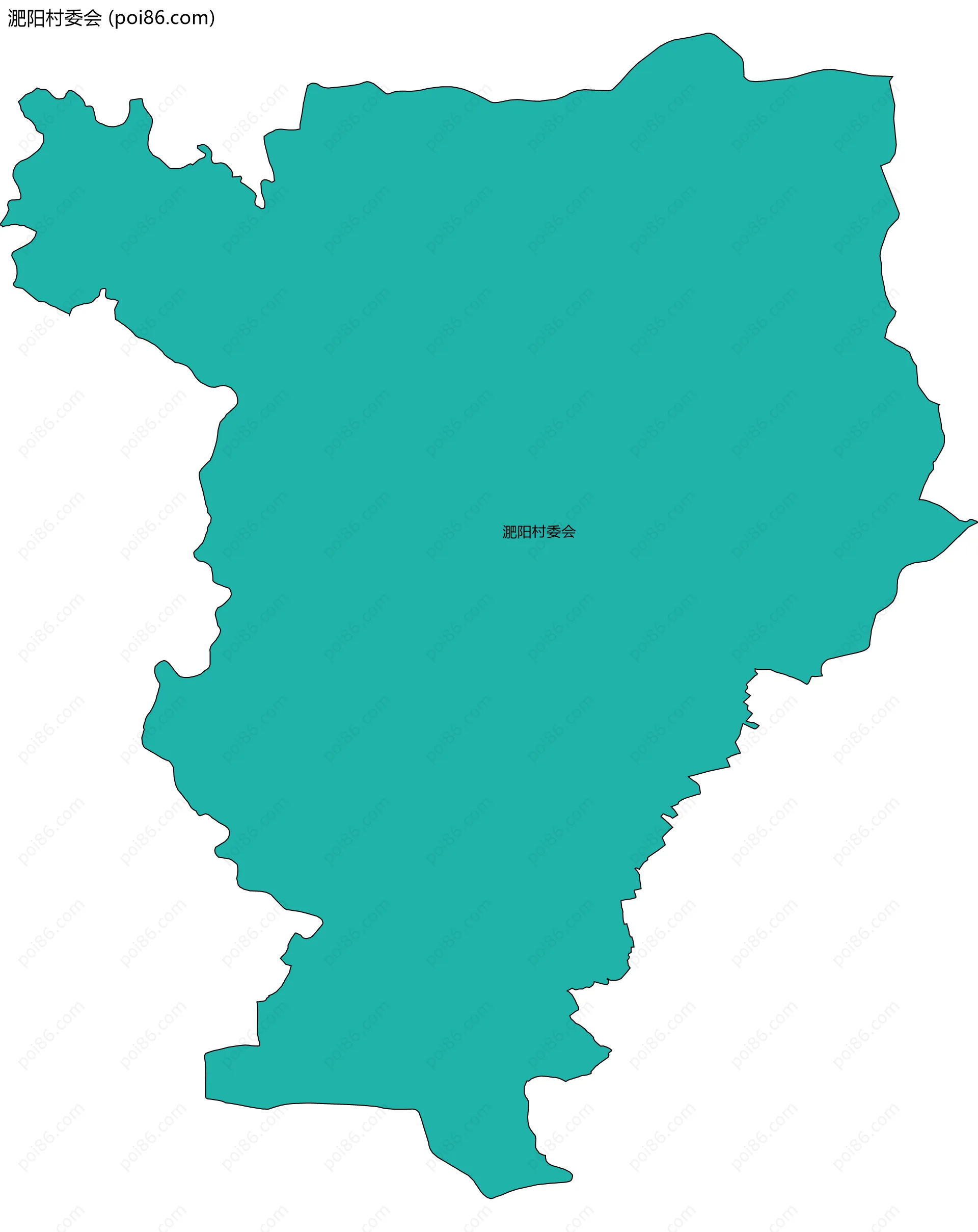 淝阳村委会边界地图