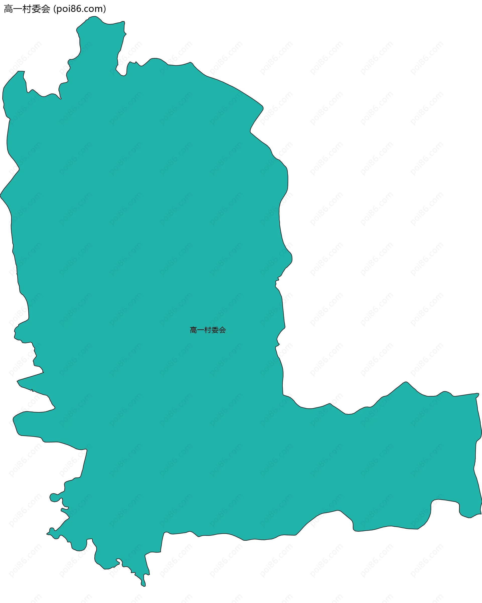 高一村委会边界地图