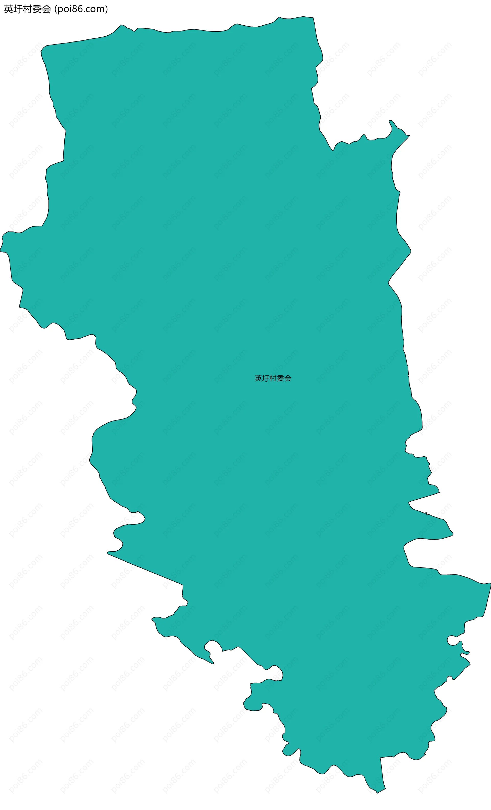 英圩村委会边界地图