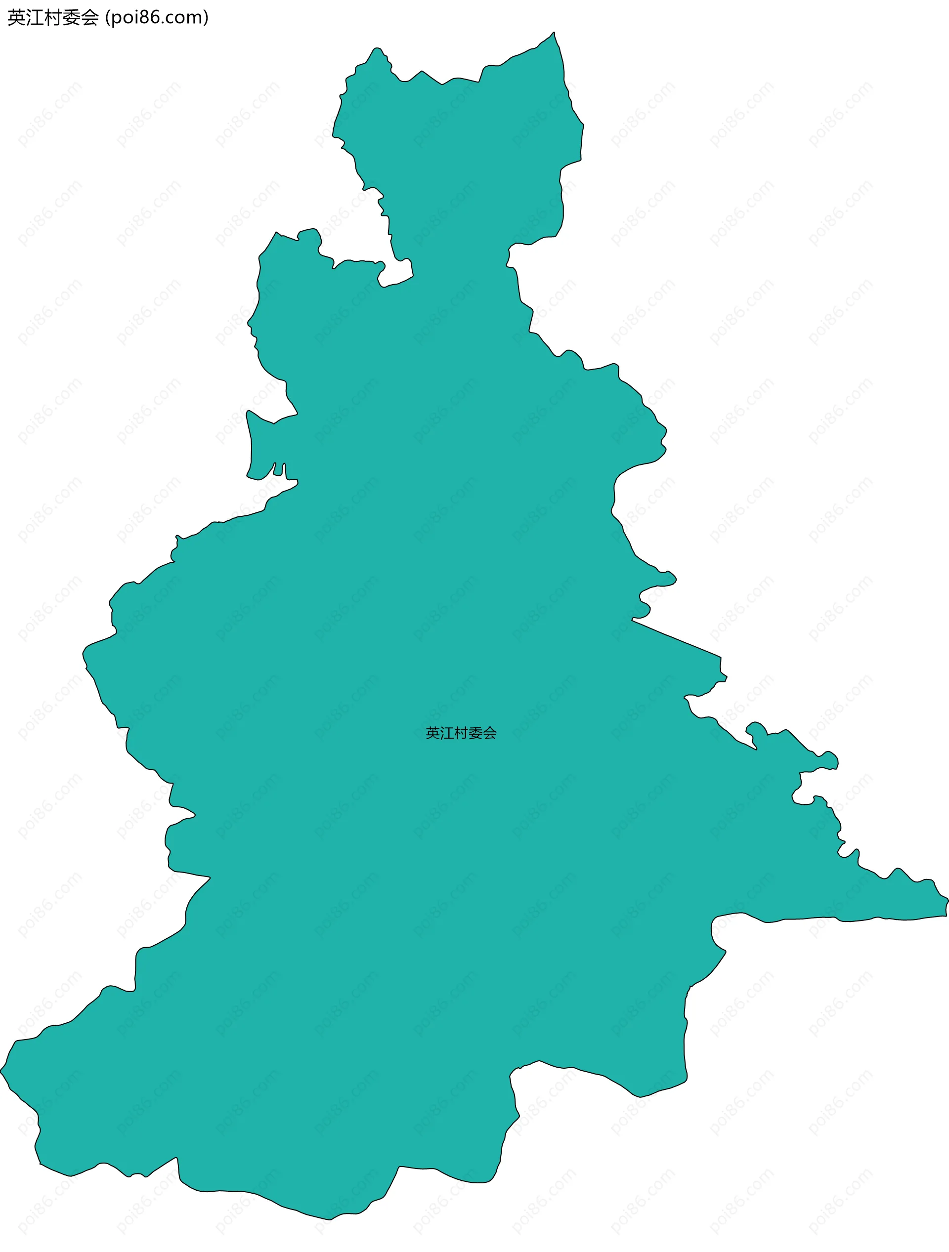 英江村委会边界地图