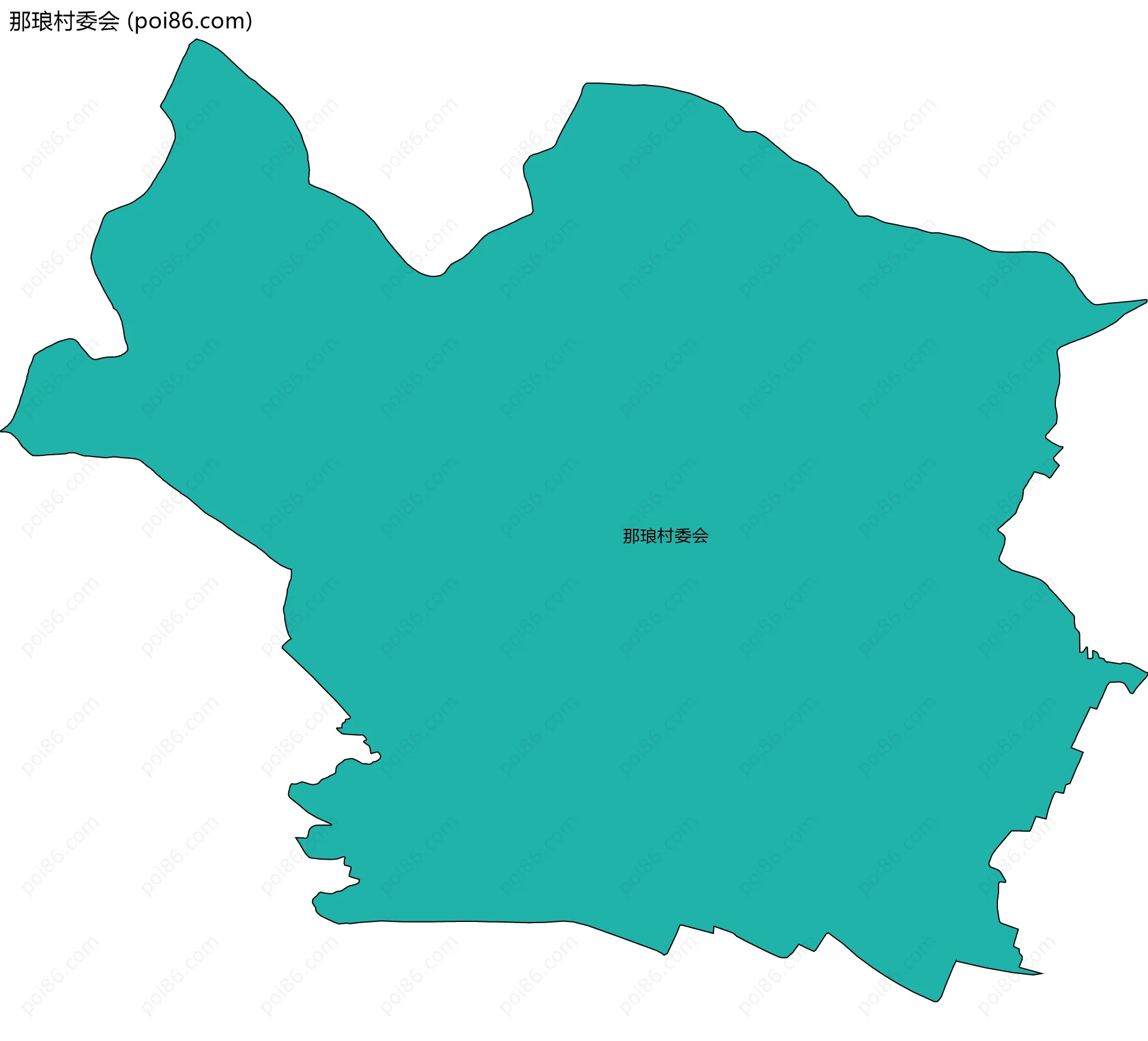 那琅村委会边界地图