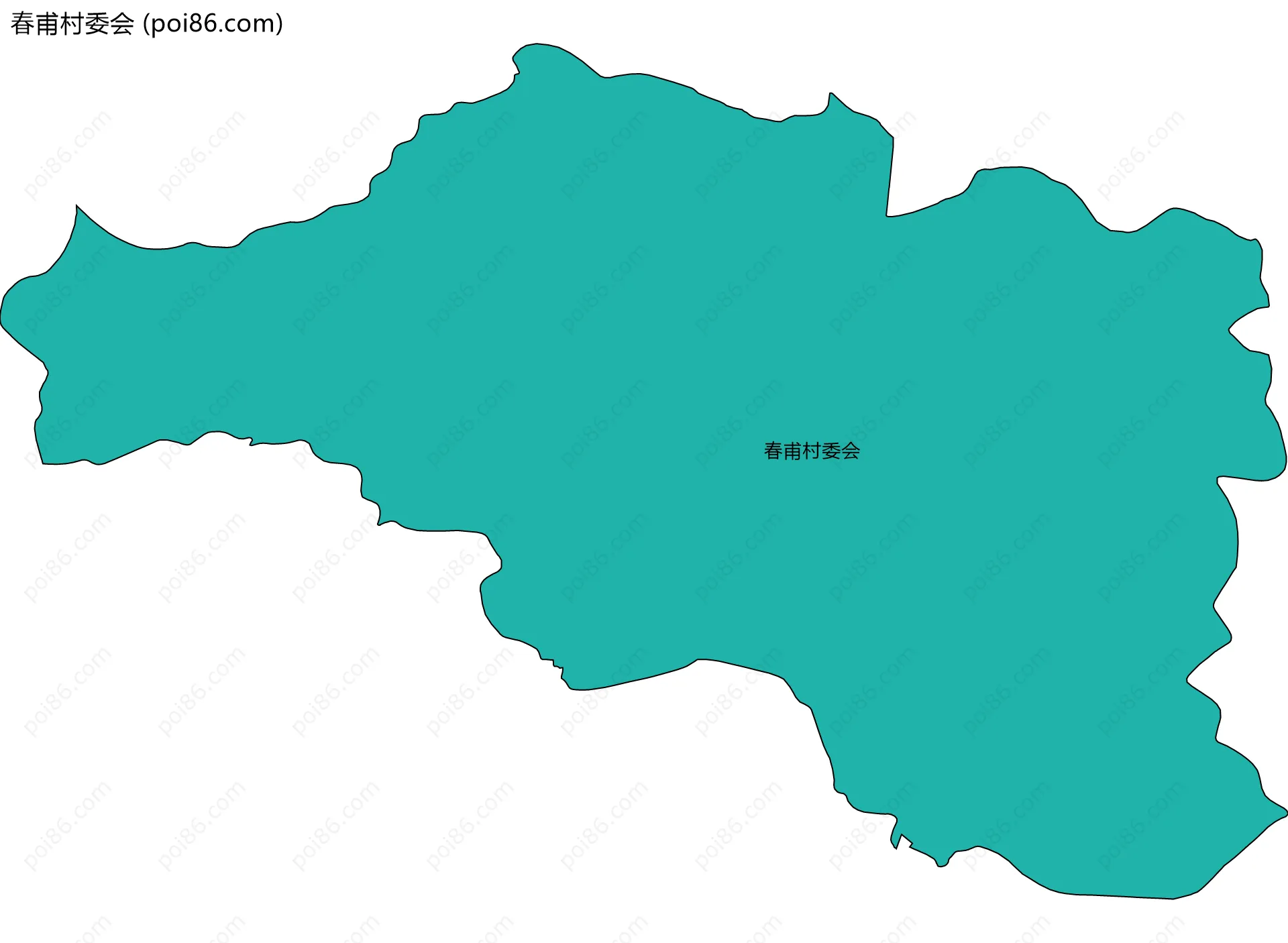 春甫村委会边界地图