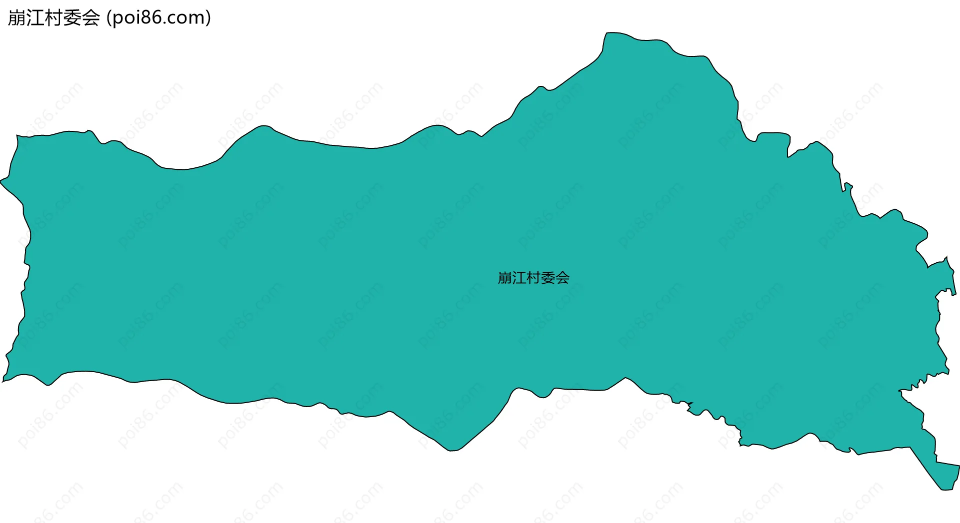 崩江村委会边界地图