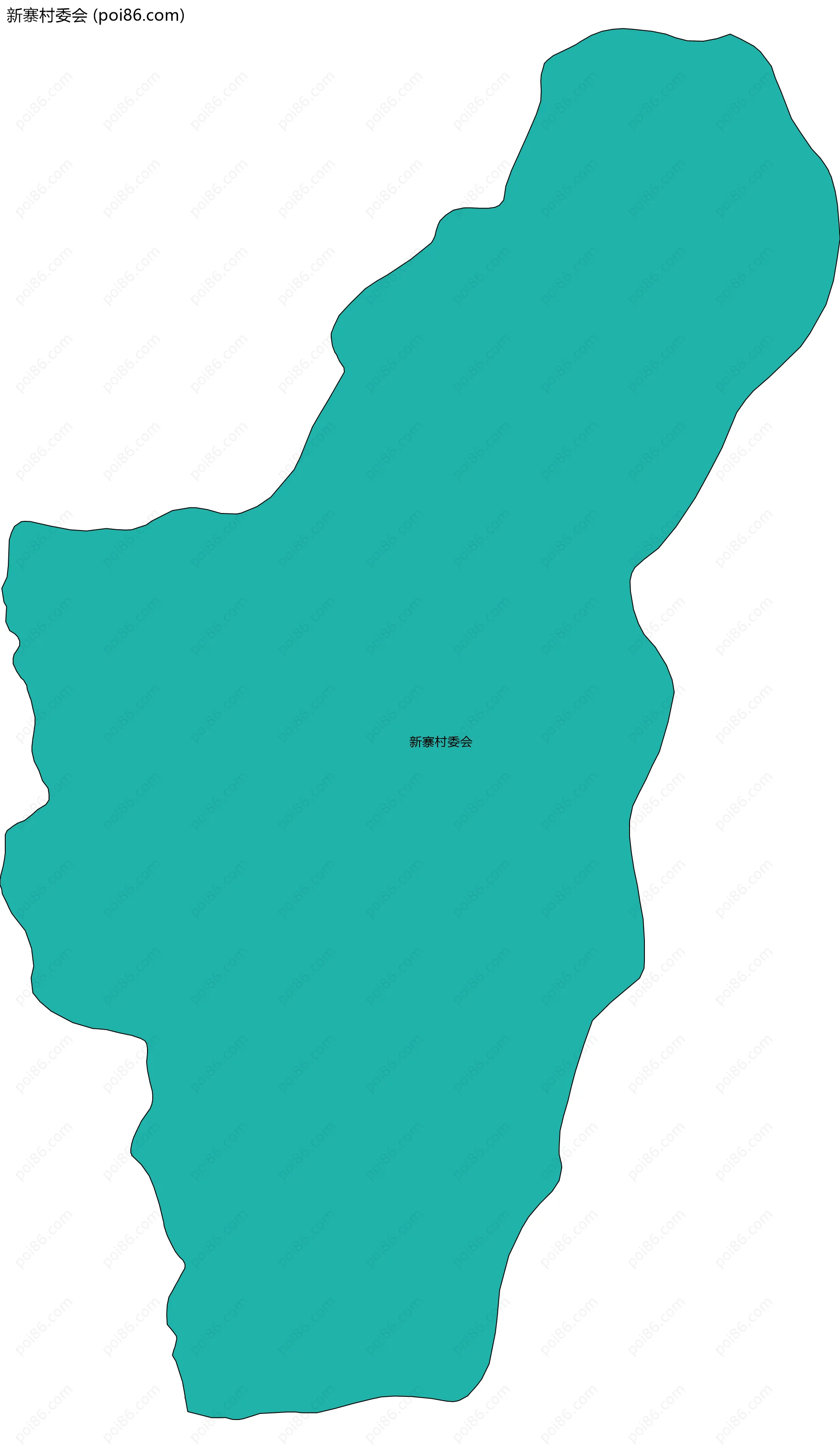 新寨村委会边界地图