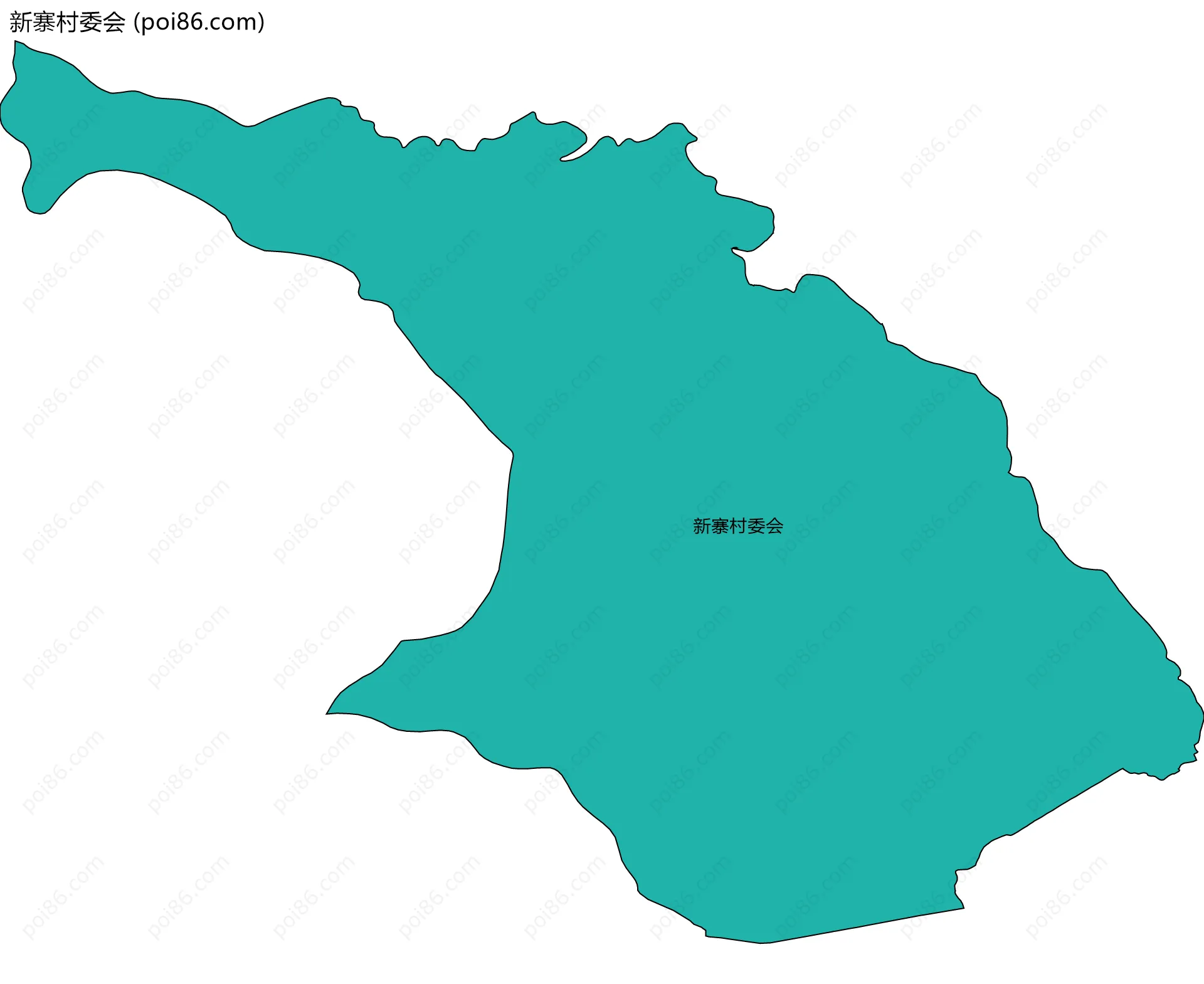 新寨村委会边界地图