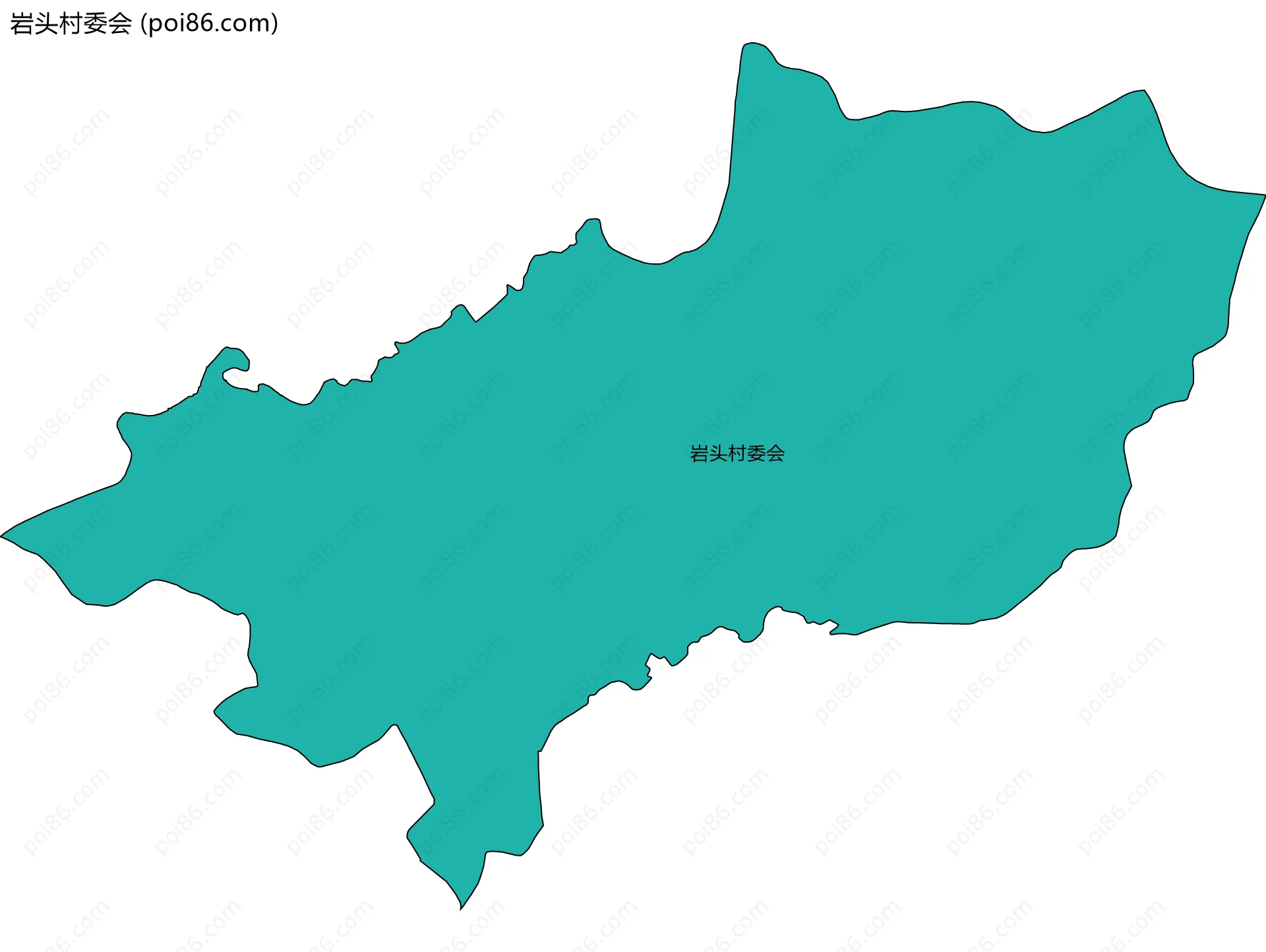 岩头村委会边界地图