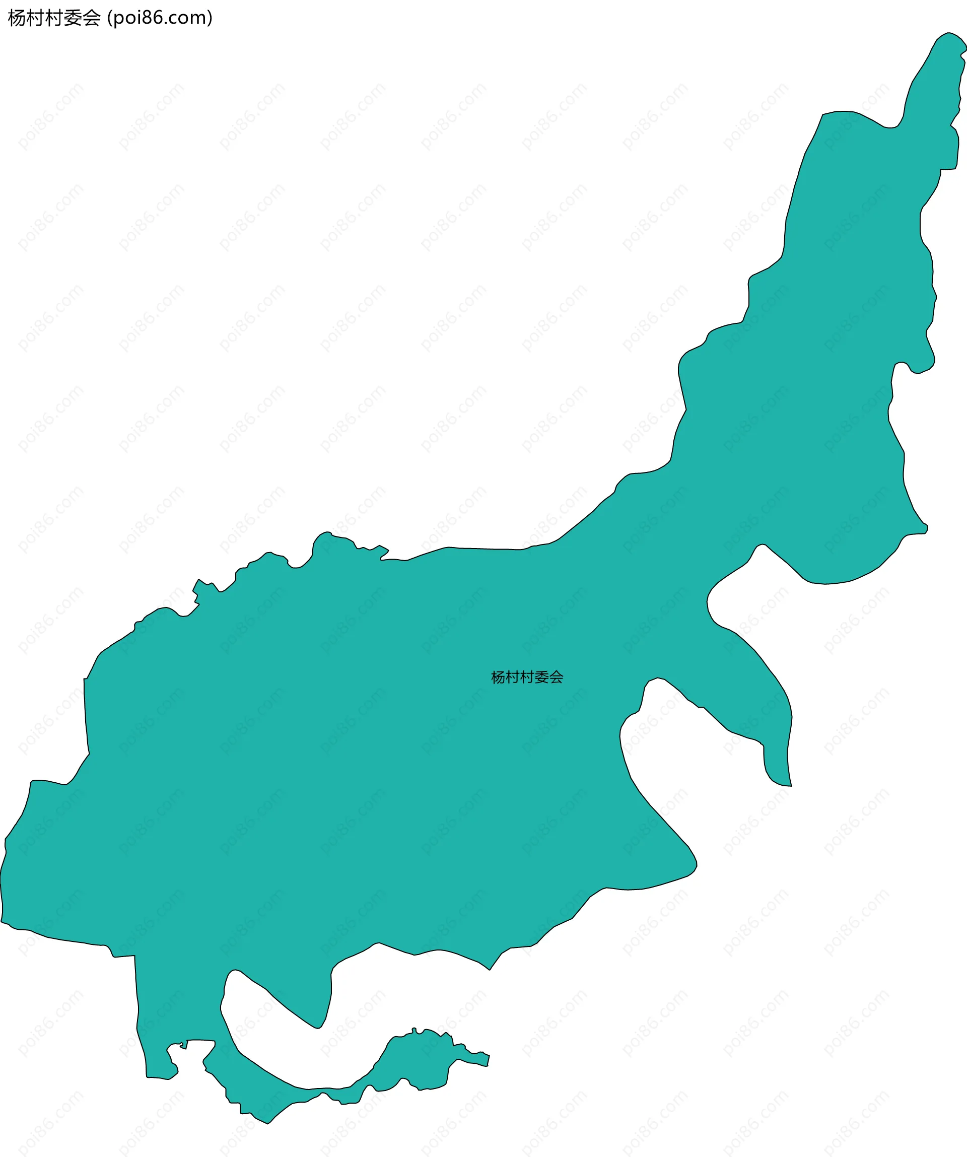 杨村村委会边界地图