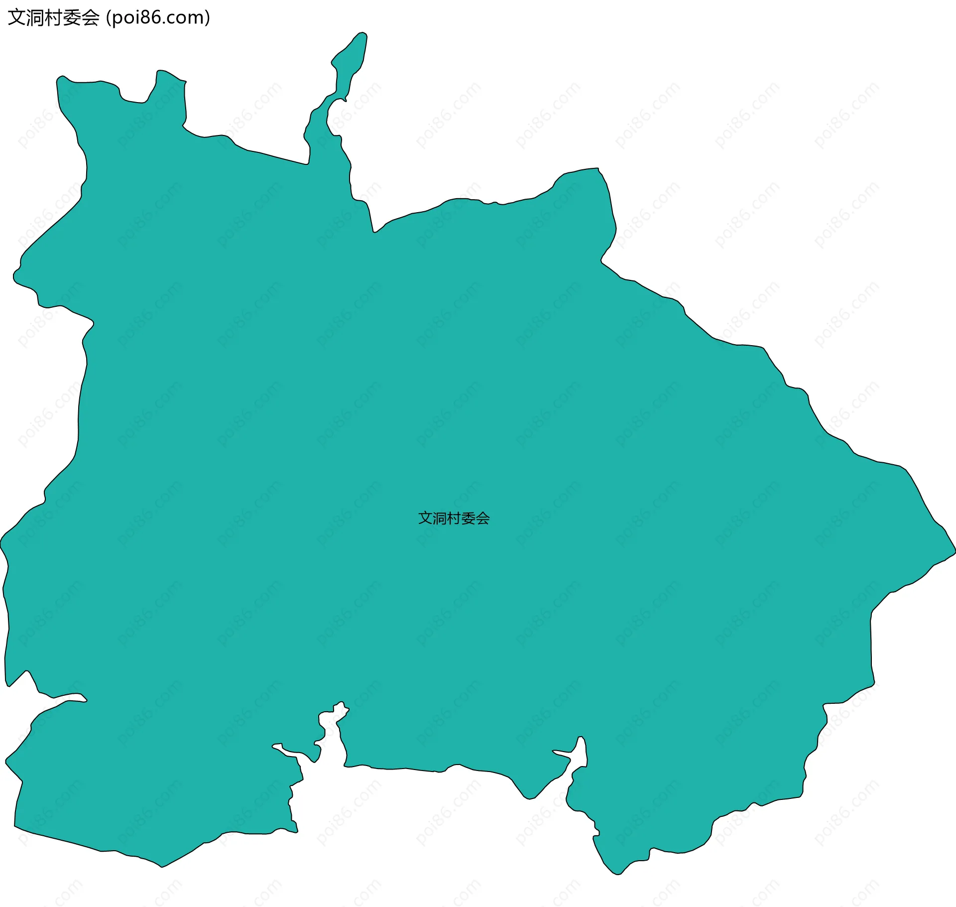 文洞村委会边界地图