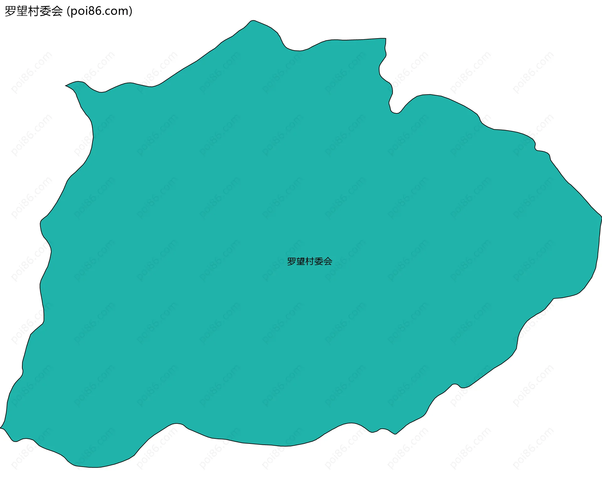 罗望村委会边界地图