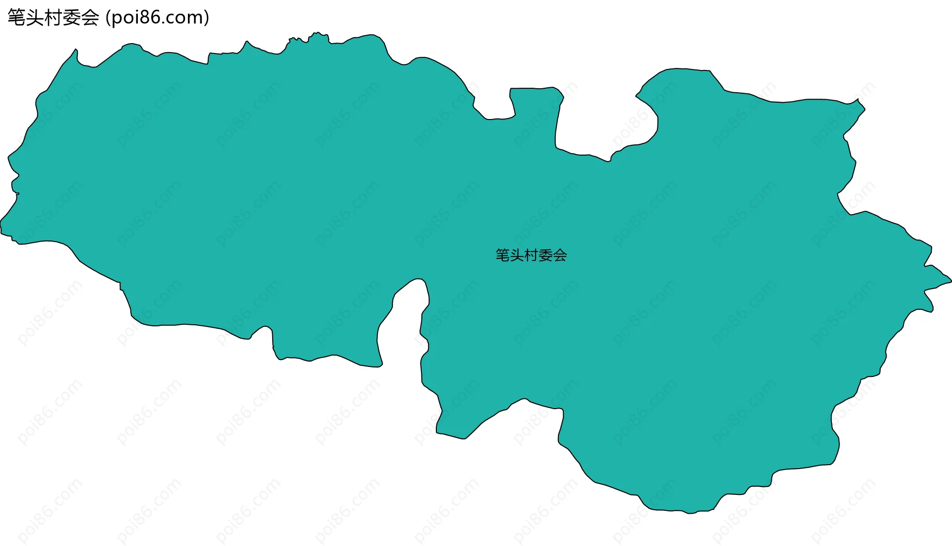 笔头村委会边界地图