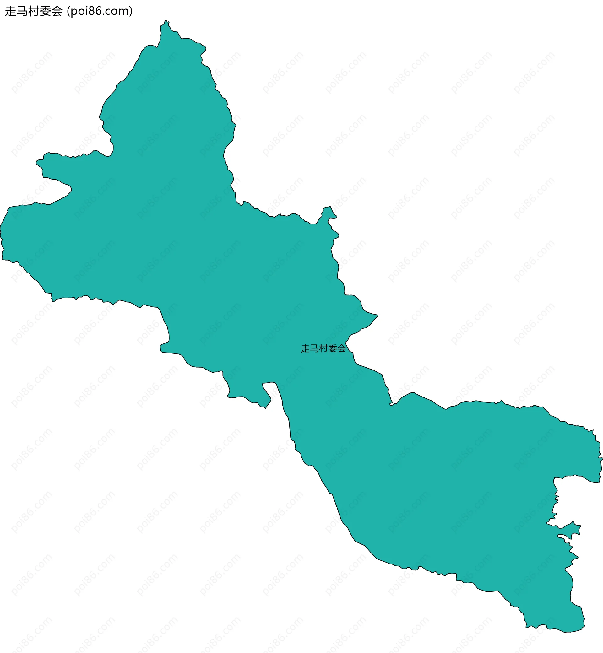 走马村委会边界地图