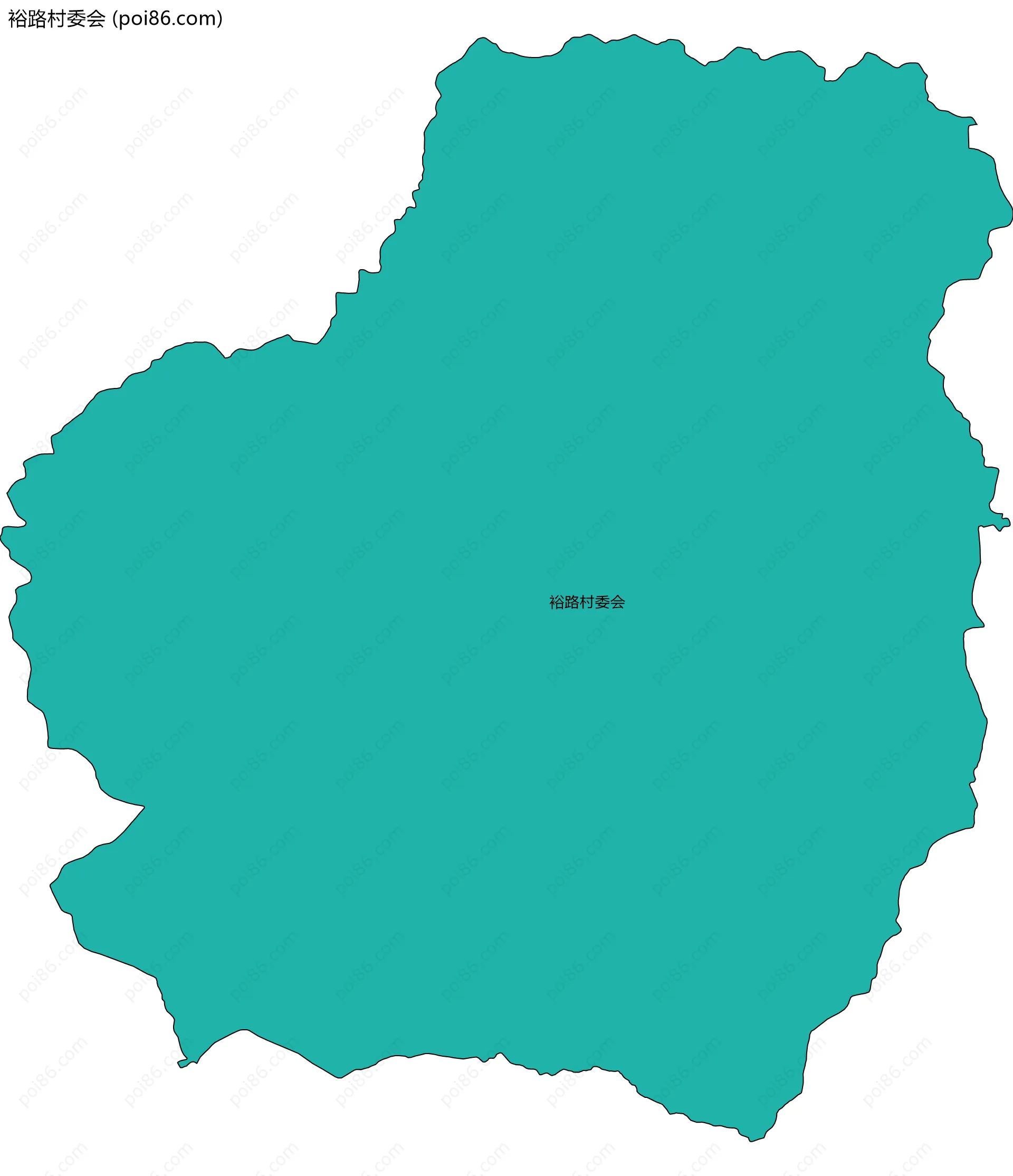 裕路村委会边界地图