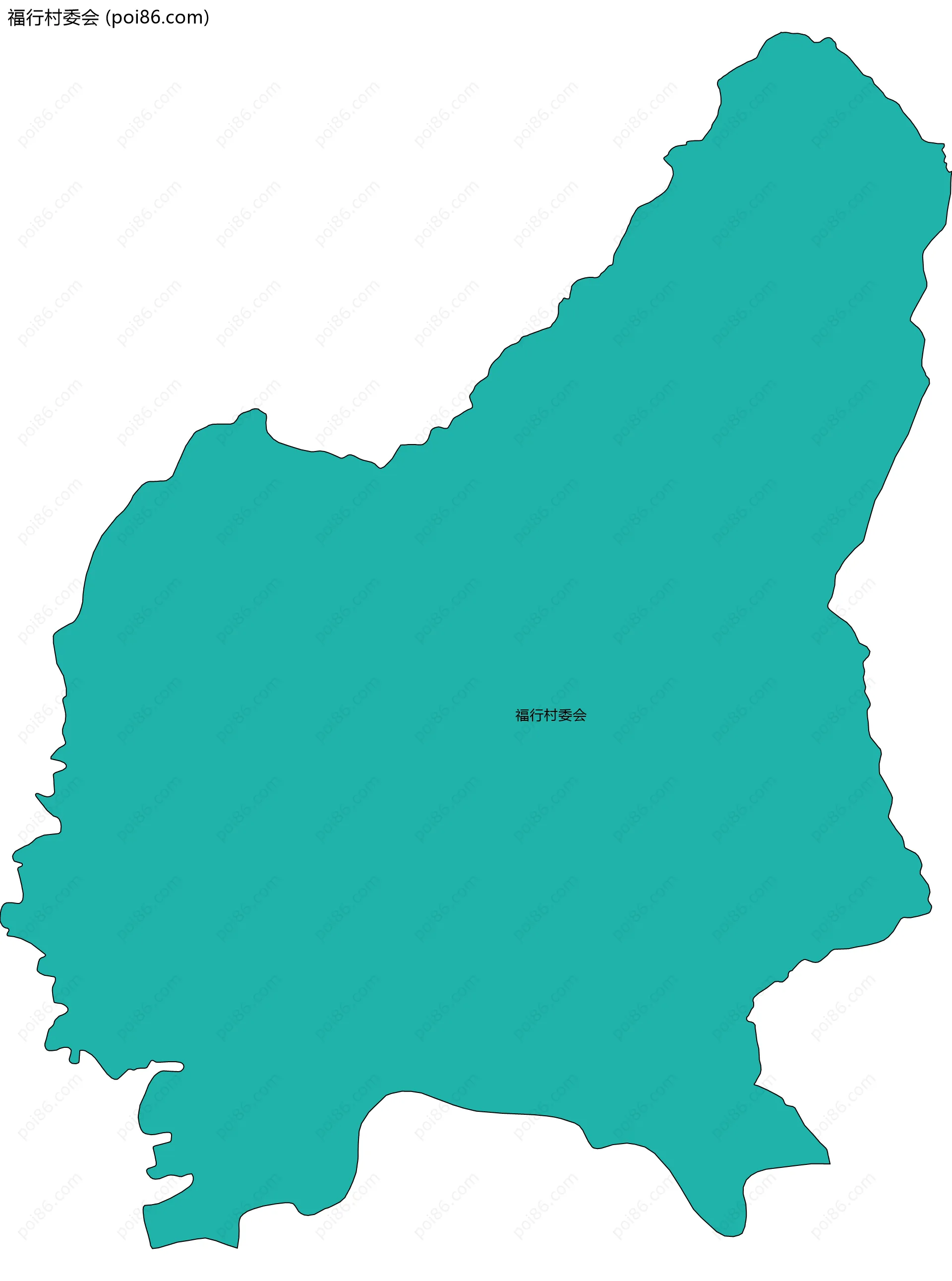福行村委会边界地图