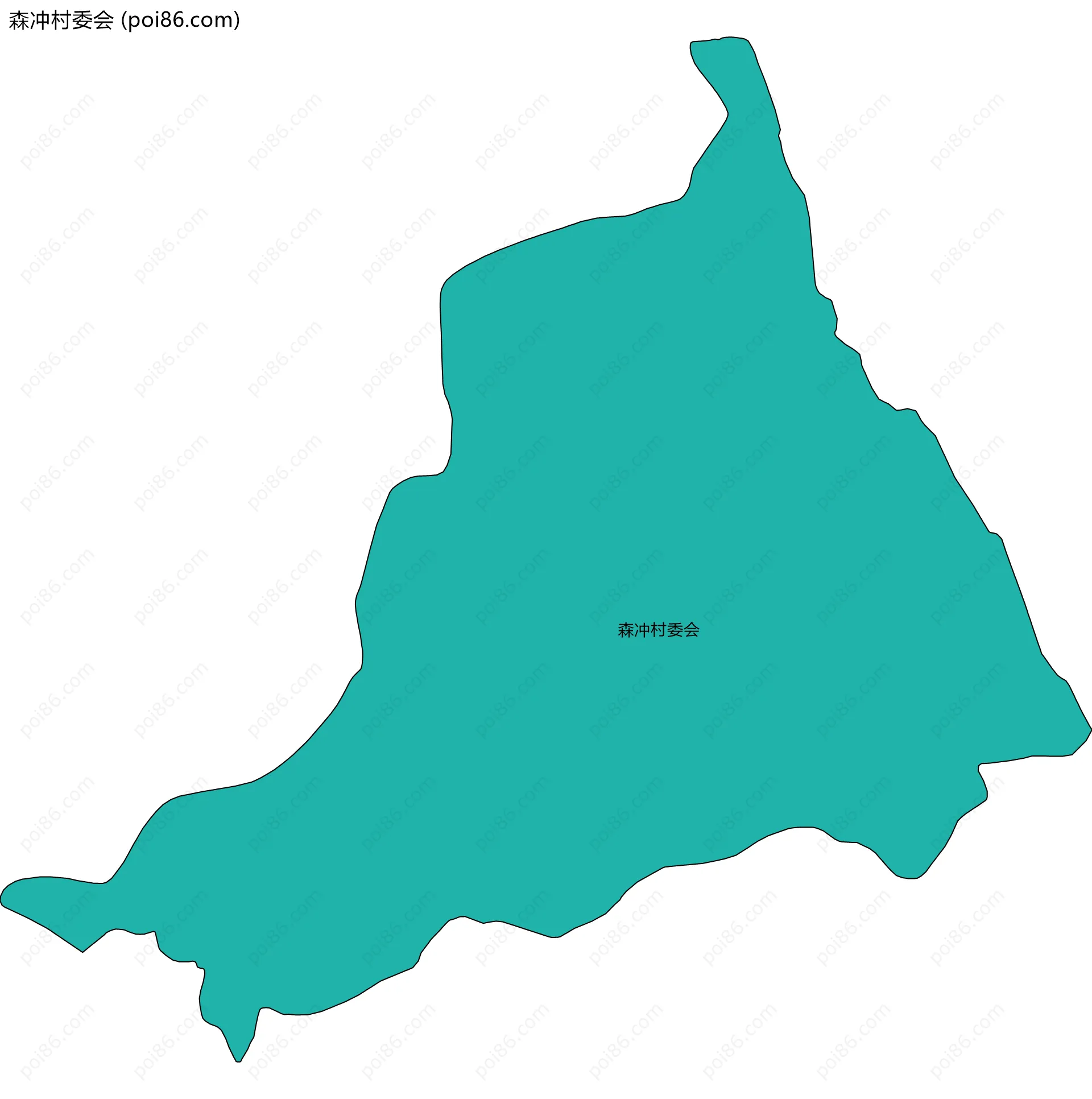 森冲村委会边界地图