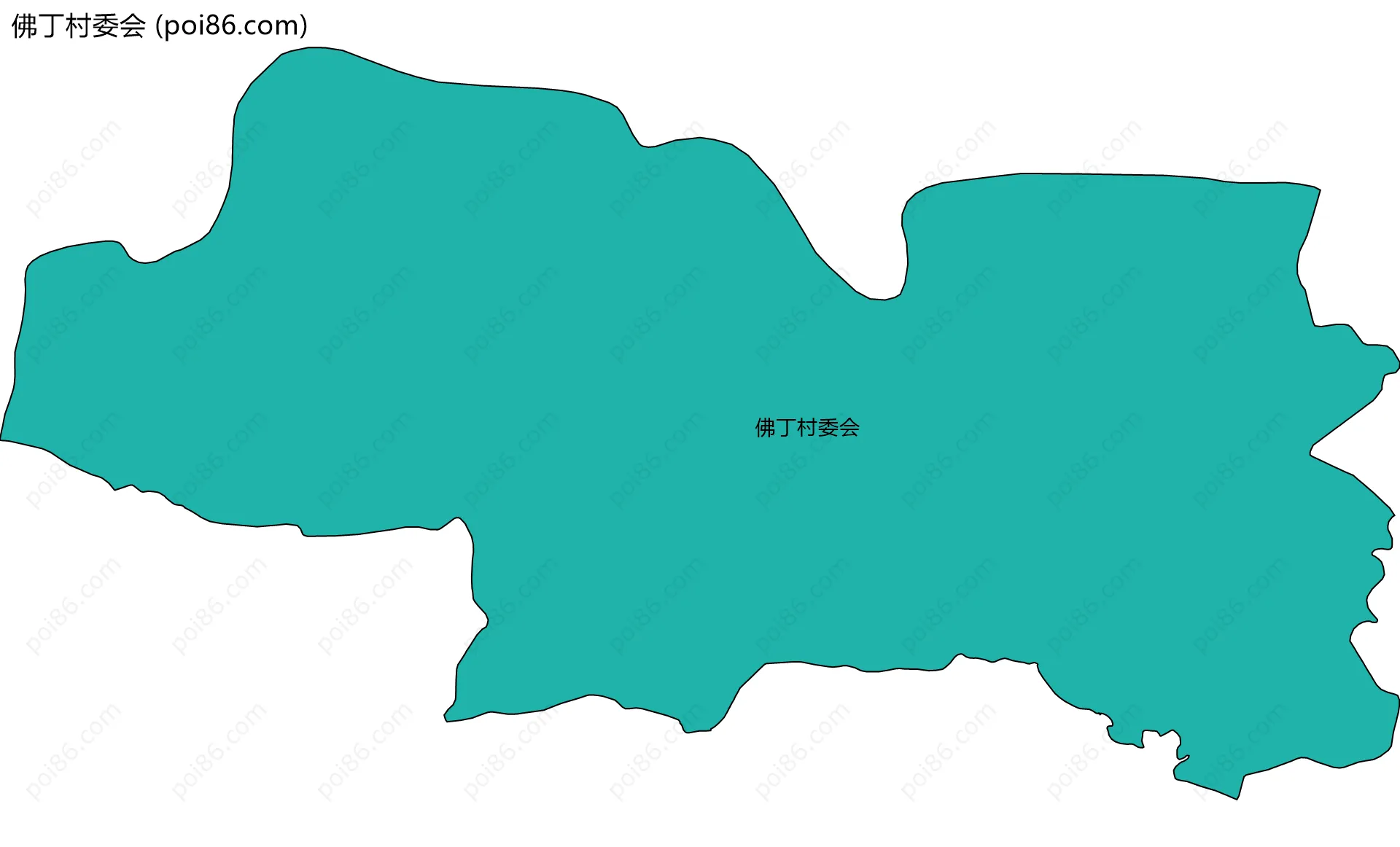 佛丁村委会边界地图