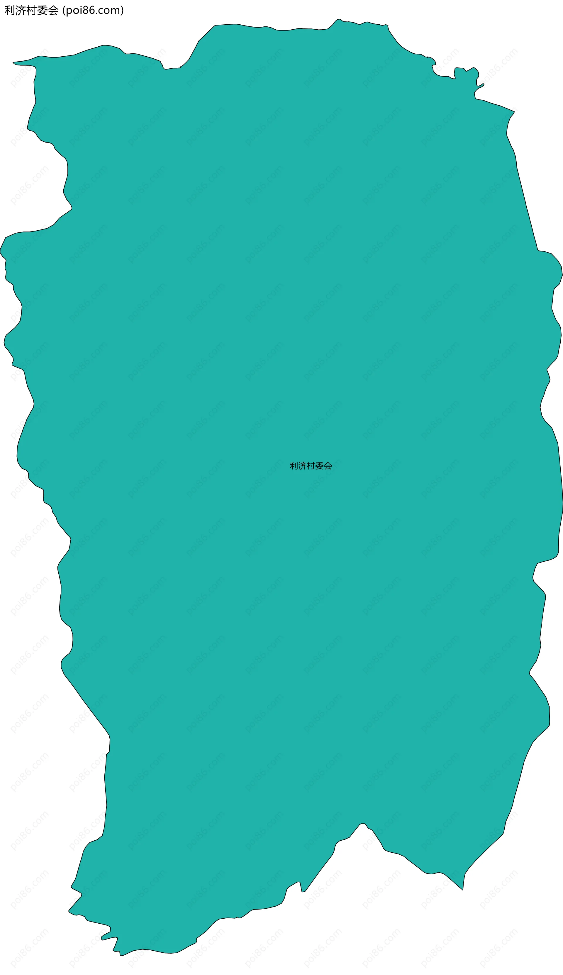 利济村委会边界地图
