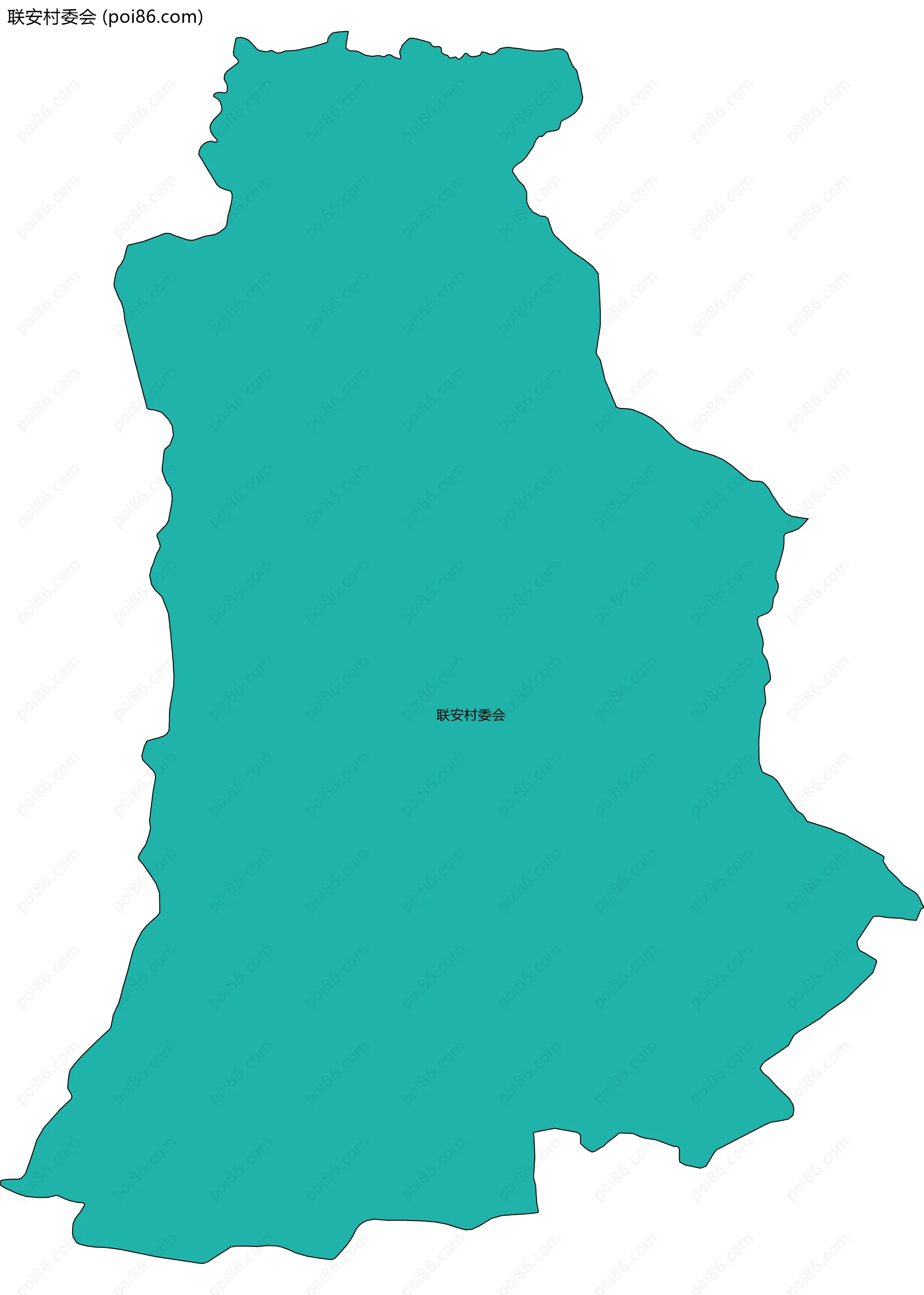 联安村委会边界地图