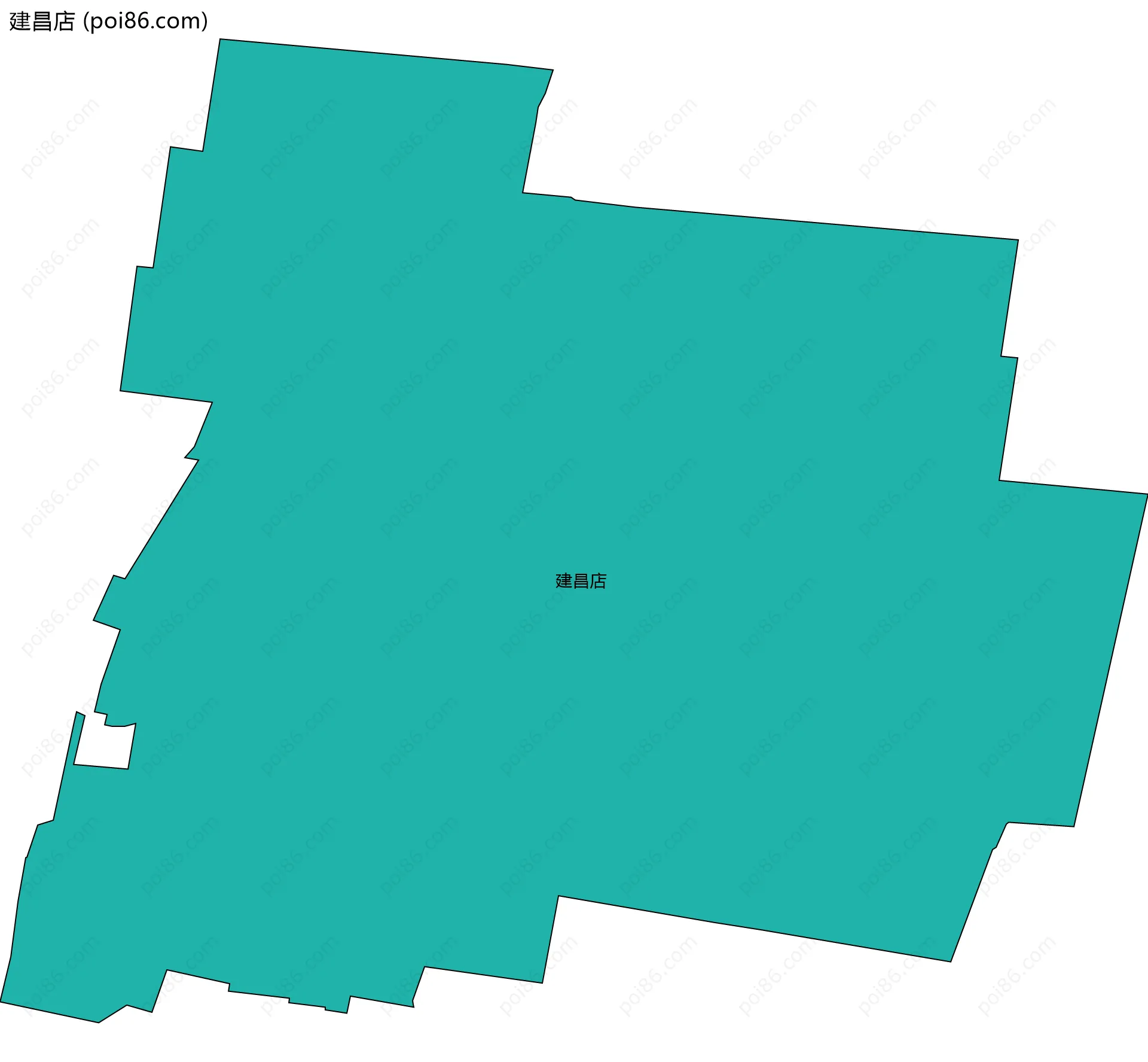 建昌店边界地图