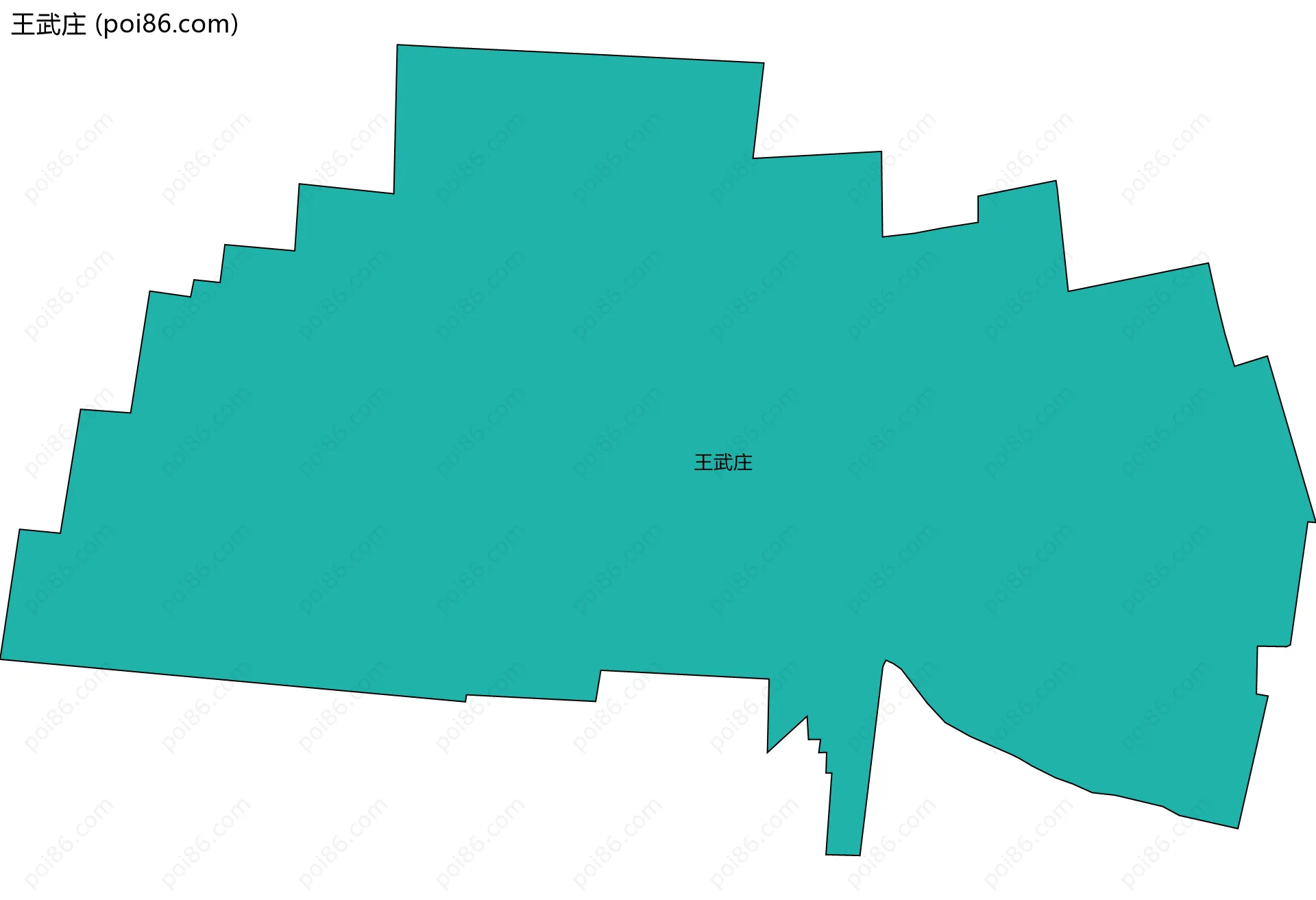 王武庄边界地图