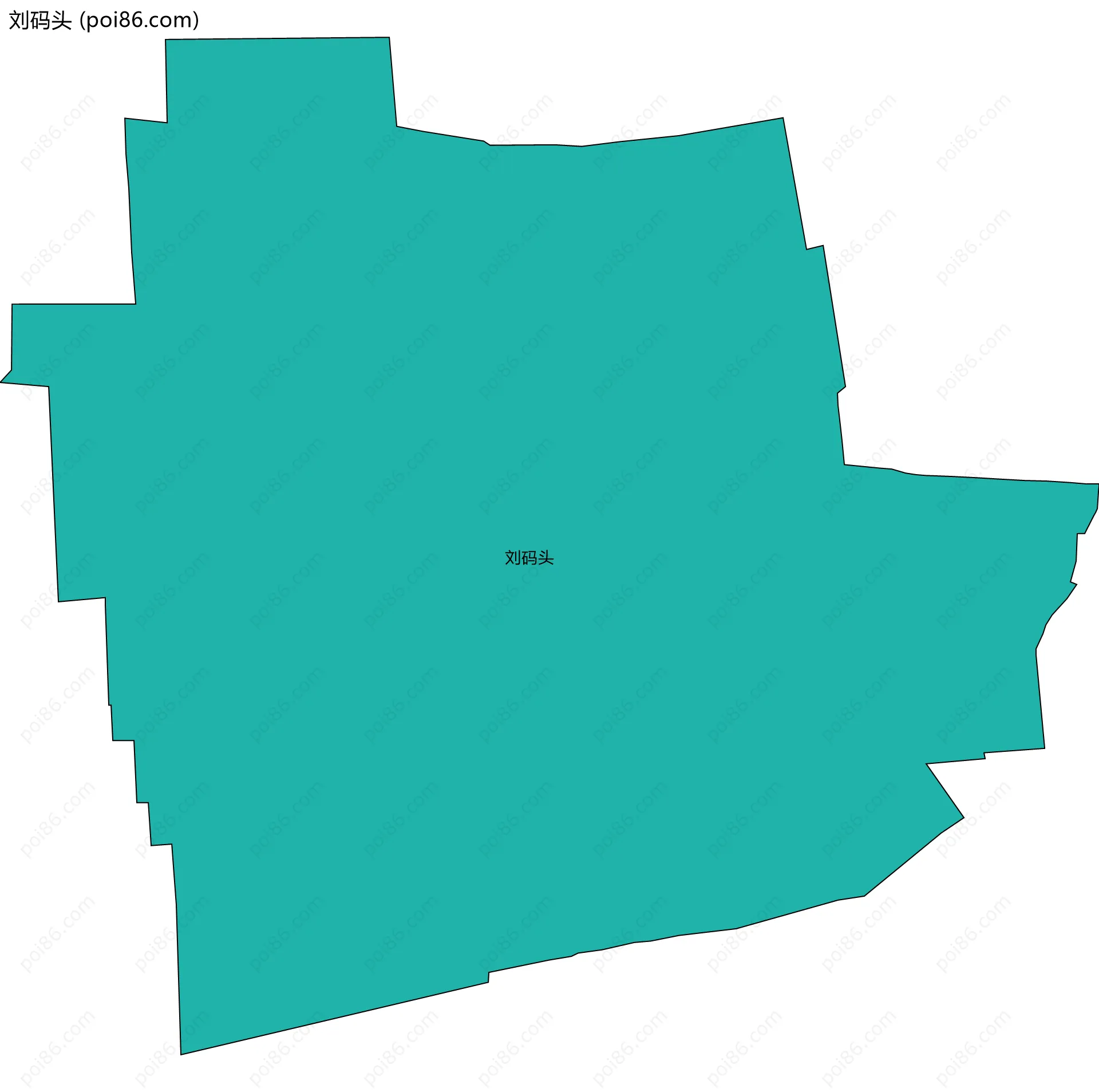 刘码头边界地图