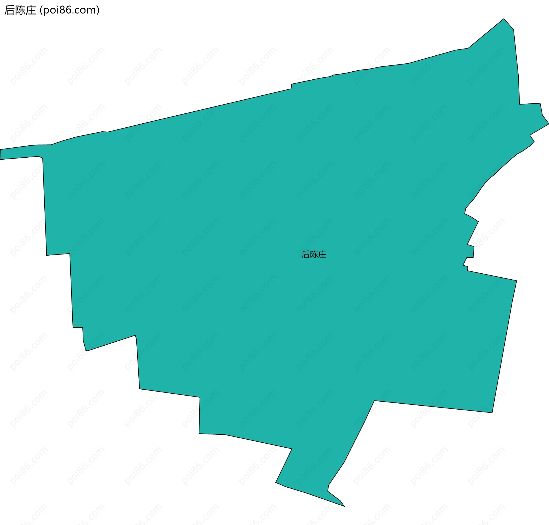 后陈庄边界地图