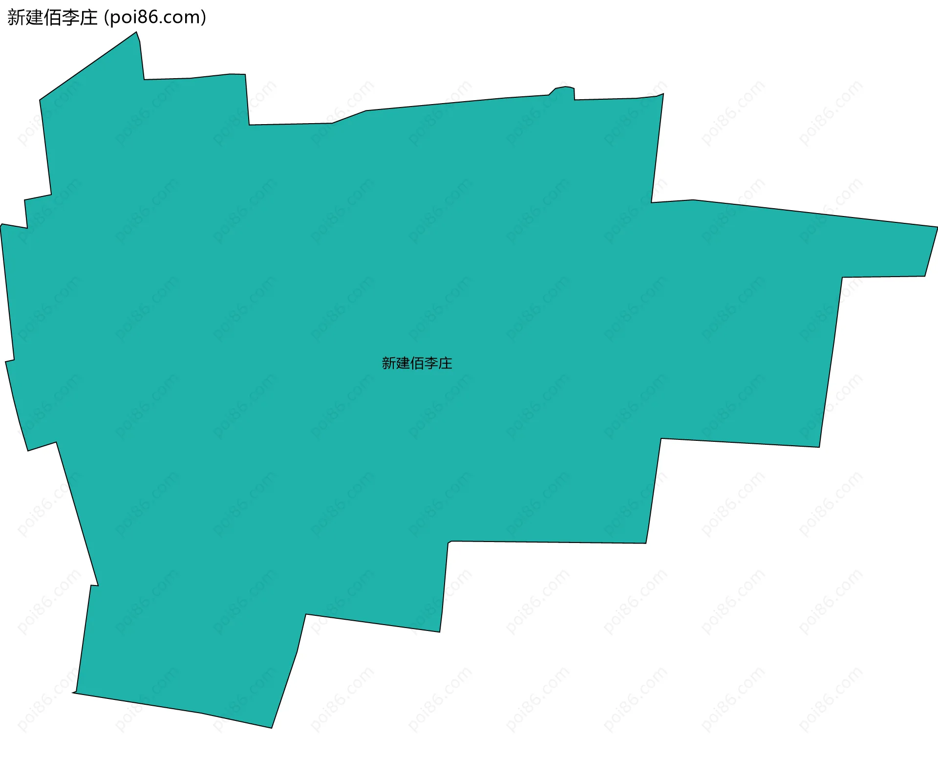 新建佰李庄边界地图