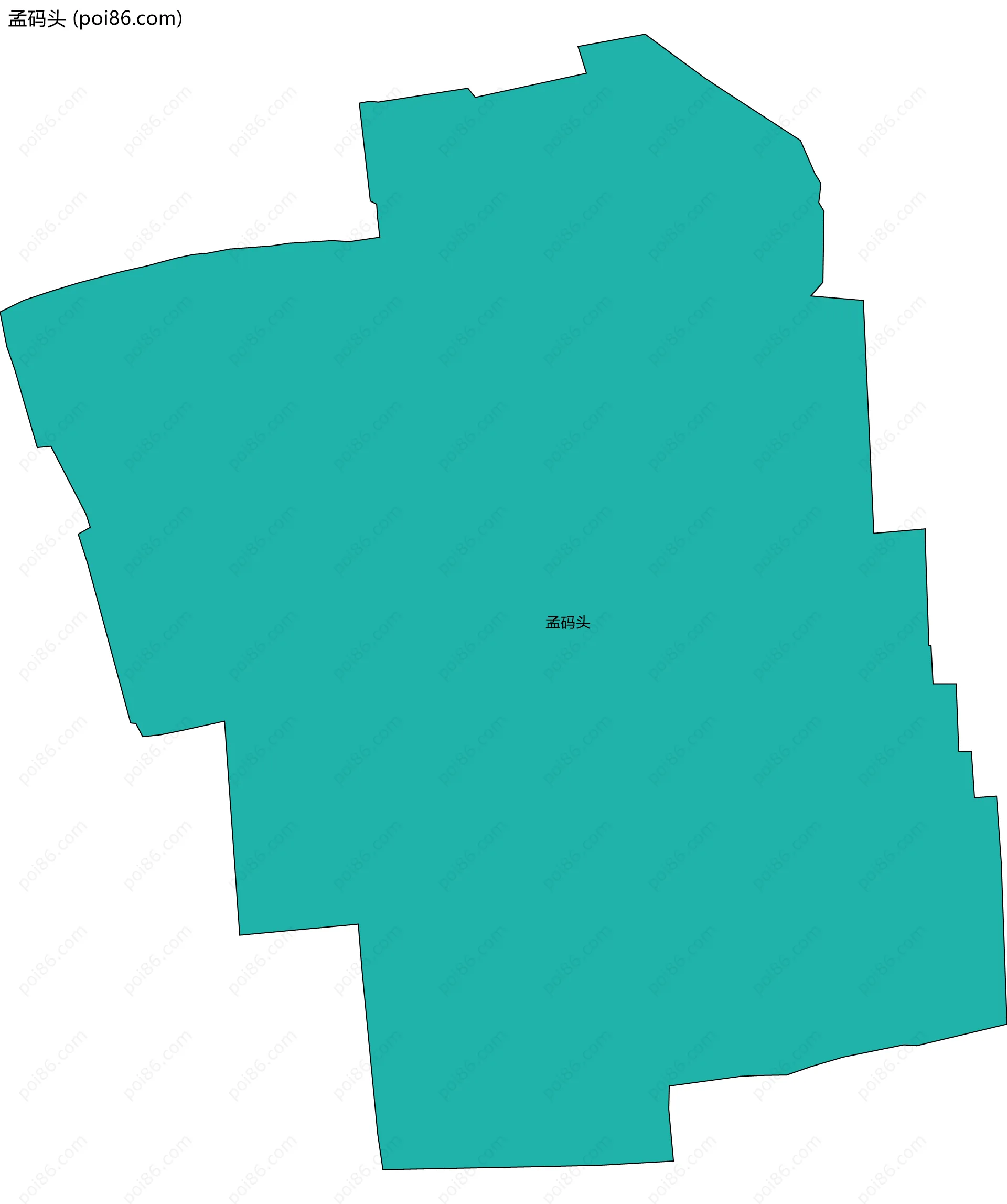 孟码头边界地图