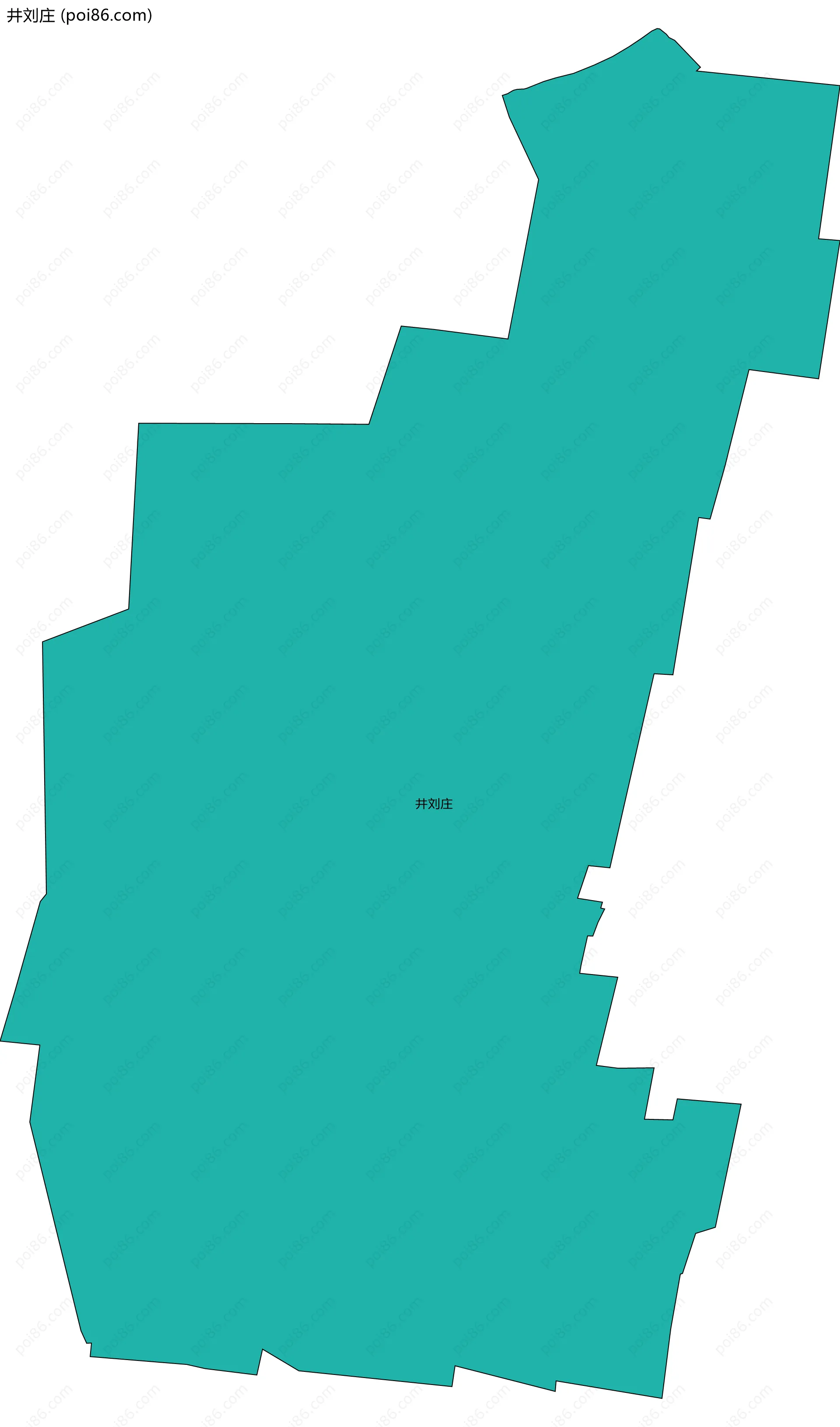 井刘庄边界地图