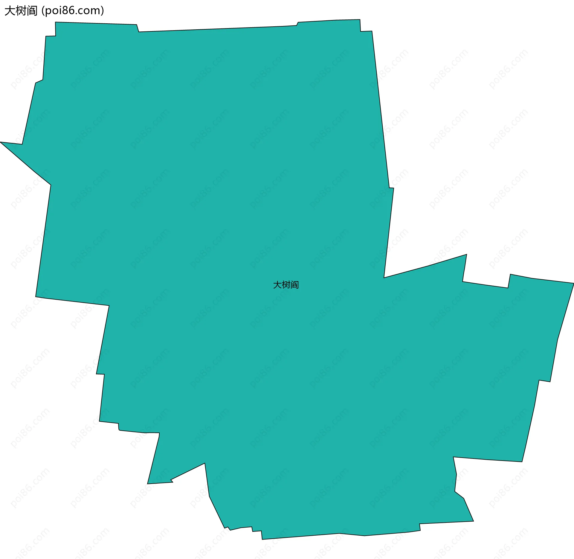 大树阎边界地图